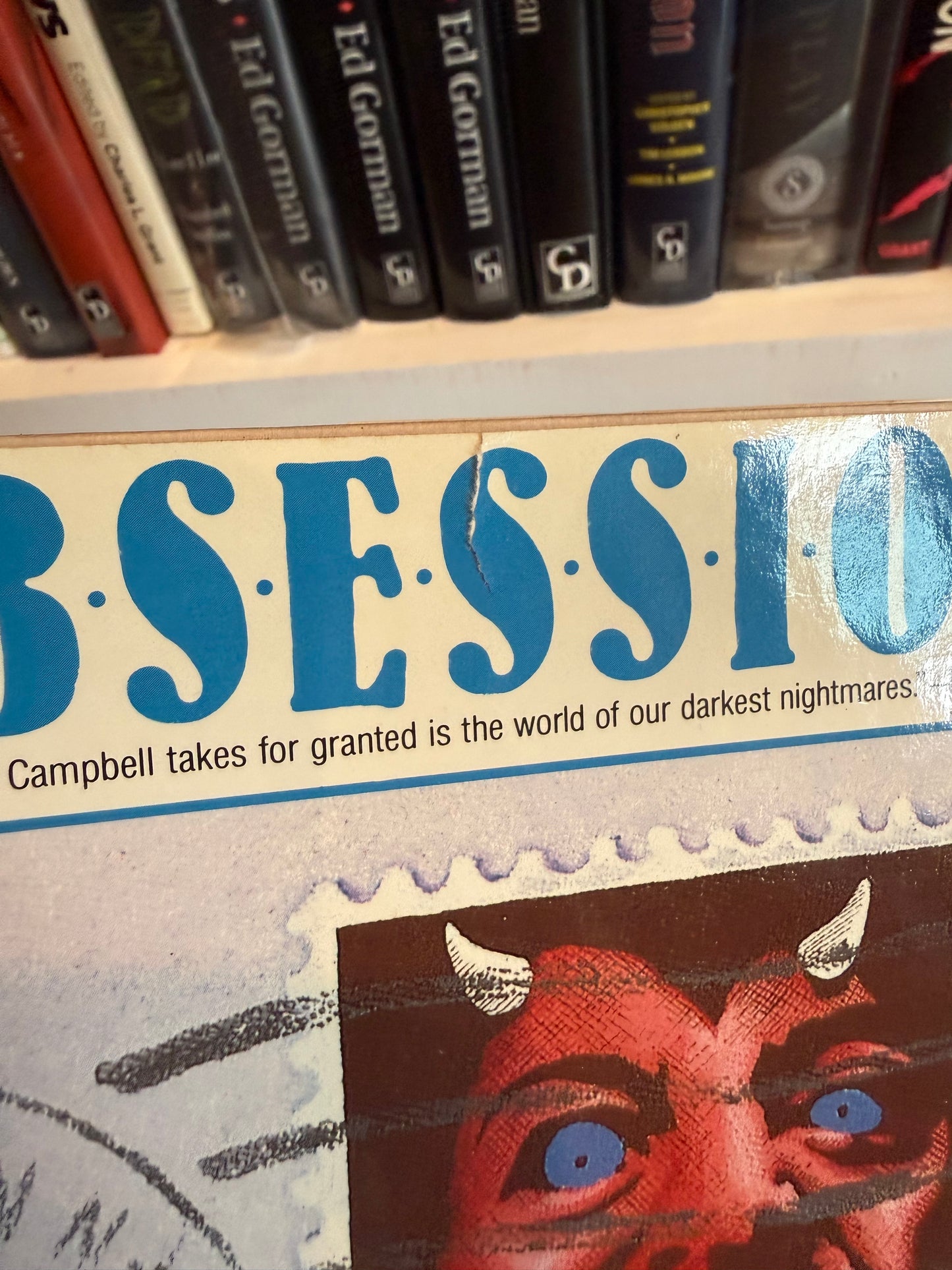 Ramsey Campbell, Obsession, Signed First Edition, Macmillan