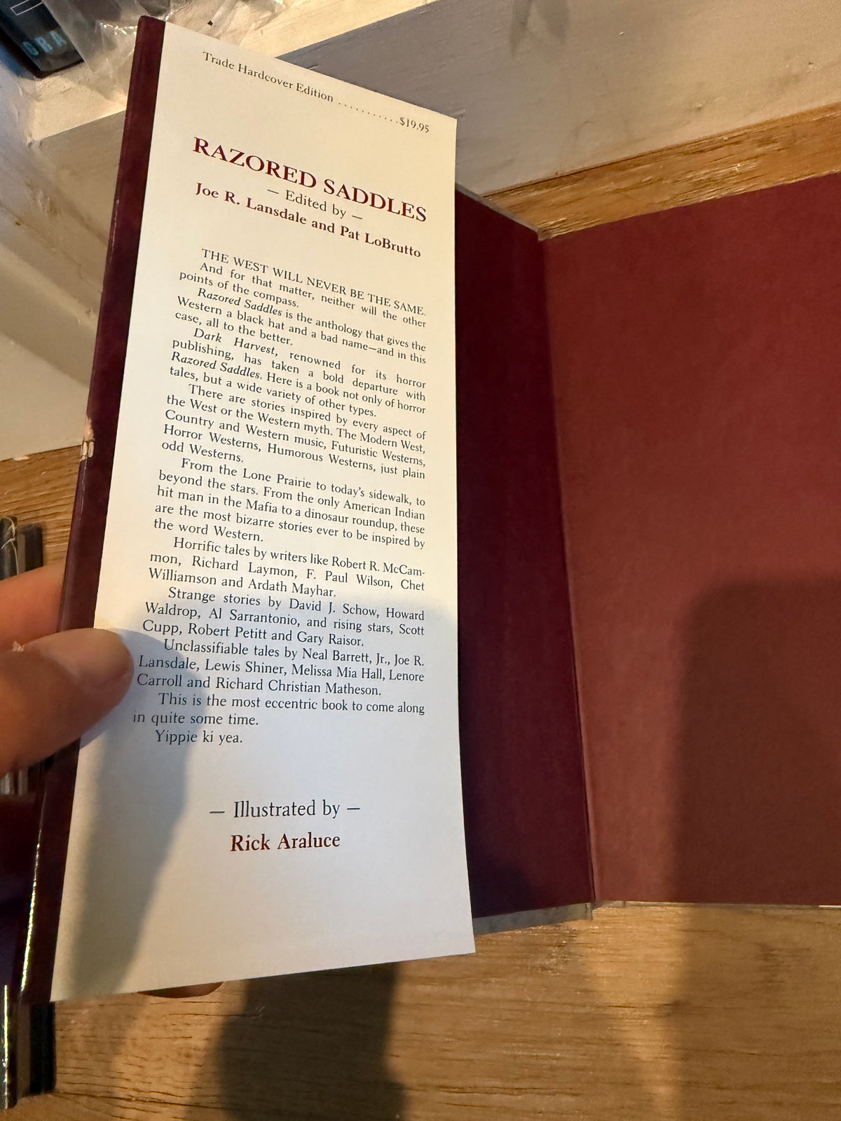Joe Lansdale, Saddled Razors, First Edition, Dark Harvest