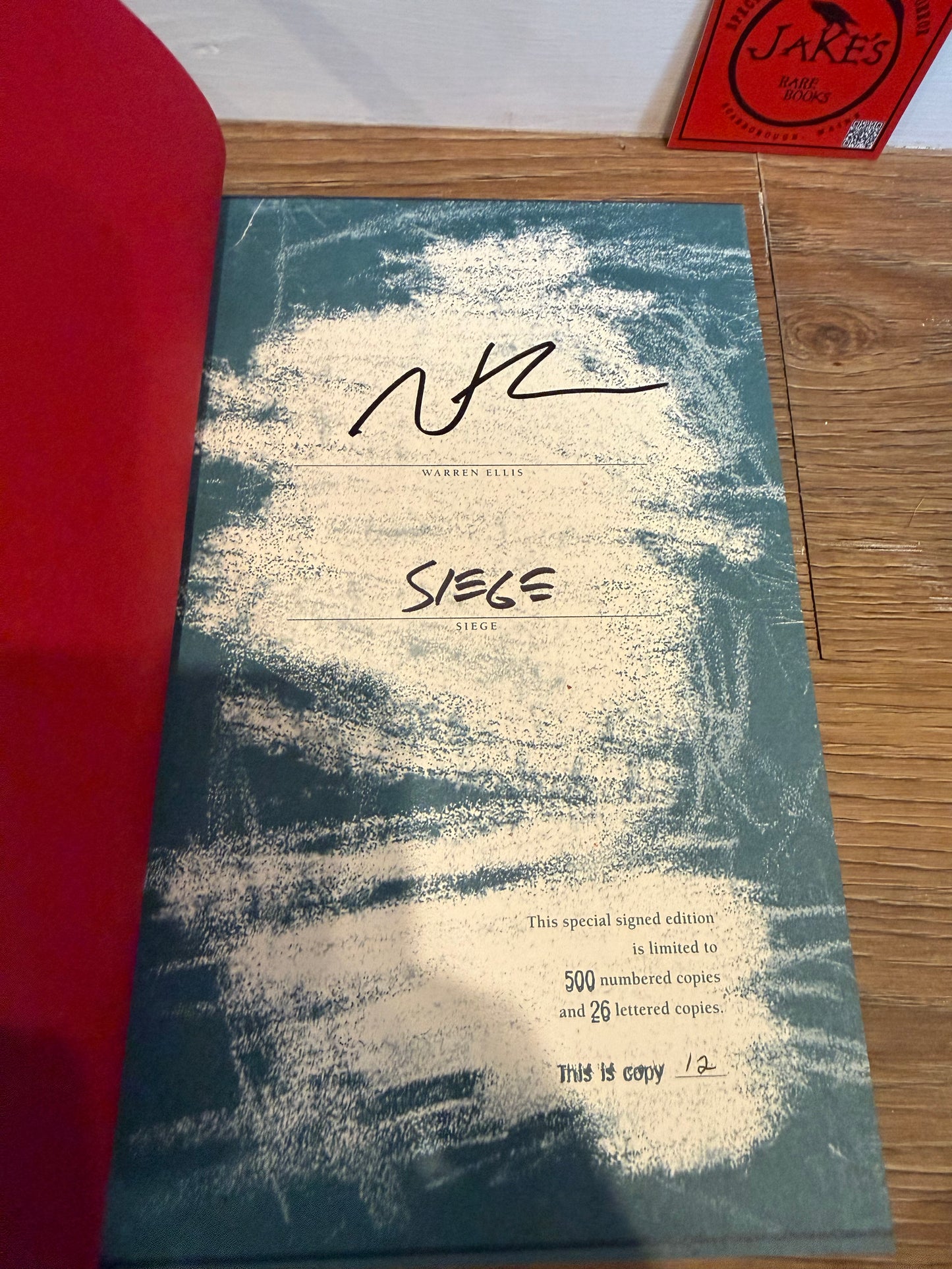 Warren Ellis, Crooked Little Vein, Signed Limited #12, Subterranean Press