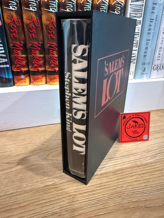 Stephen King, Salem’s Lot, First Edition with SIGNED Card, Father Cody Error, Doubleday Publishing,
