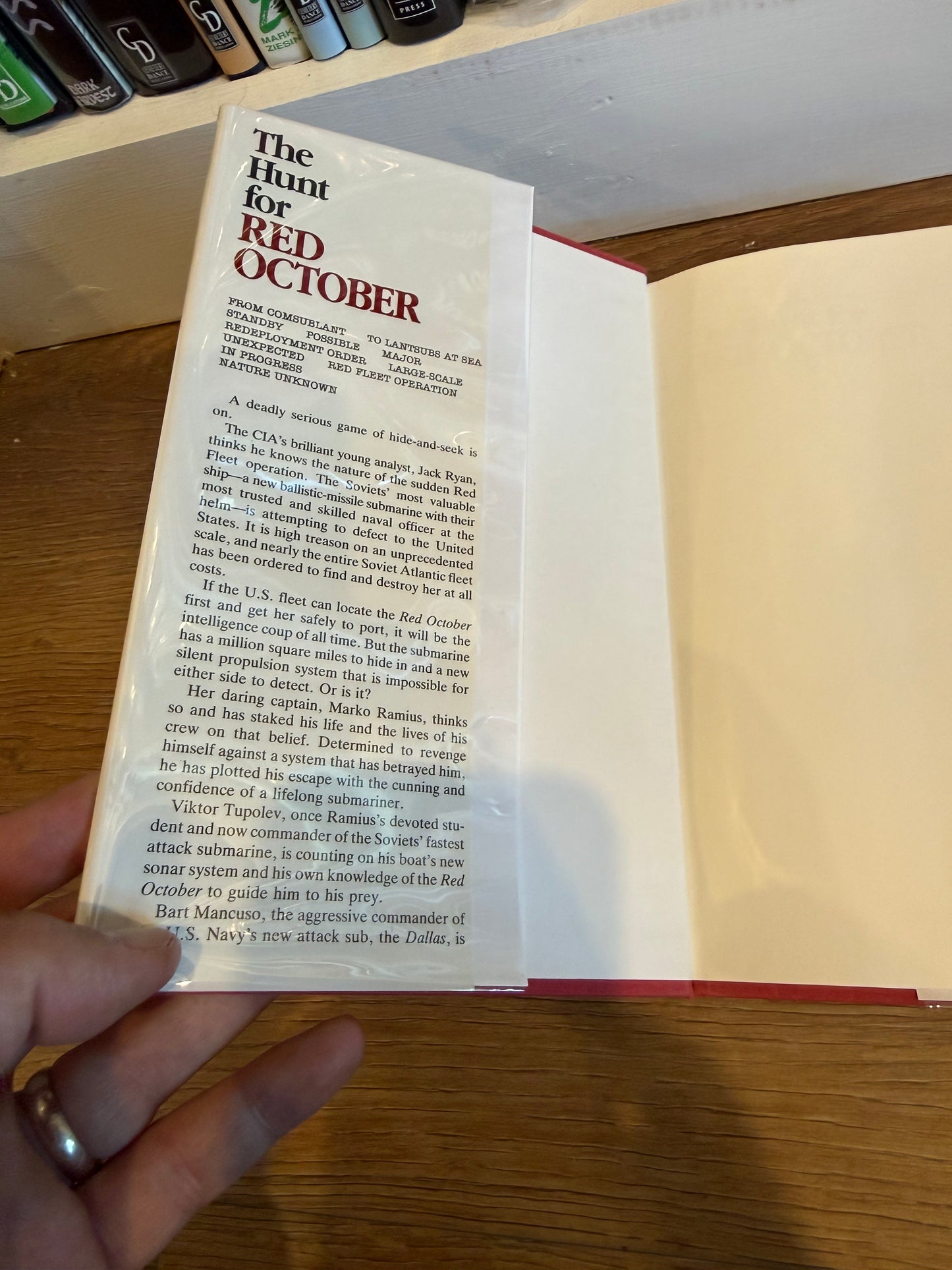 Tom Clancy, The Hunt For Red October, Signed First Edition, Third Printing, Naval Institute Press
