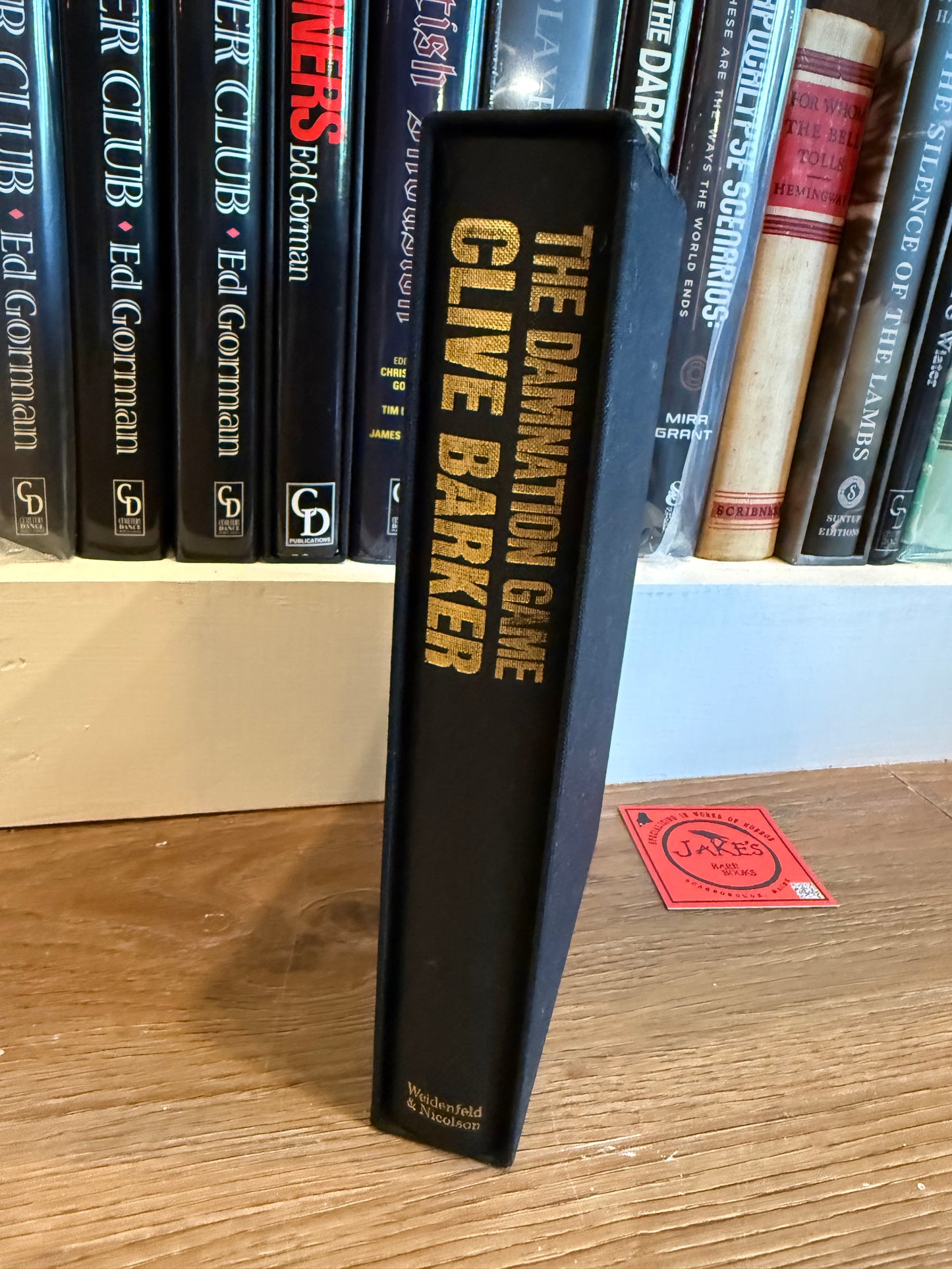 Clive Barker, The Damnation Game, UK Signed Limited #63, Weidenfeld and Nicholson