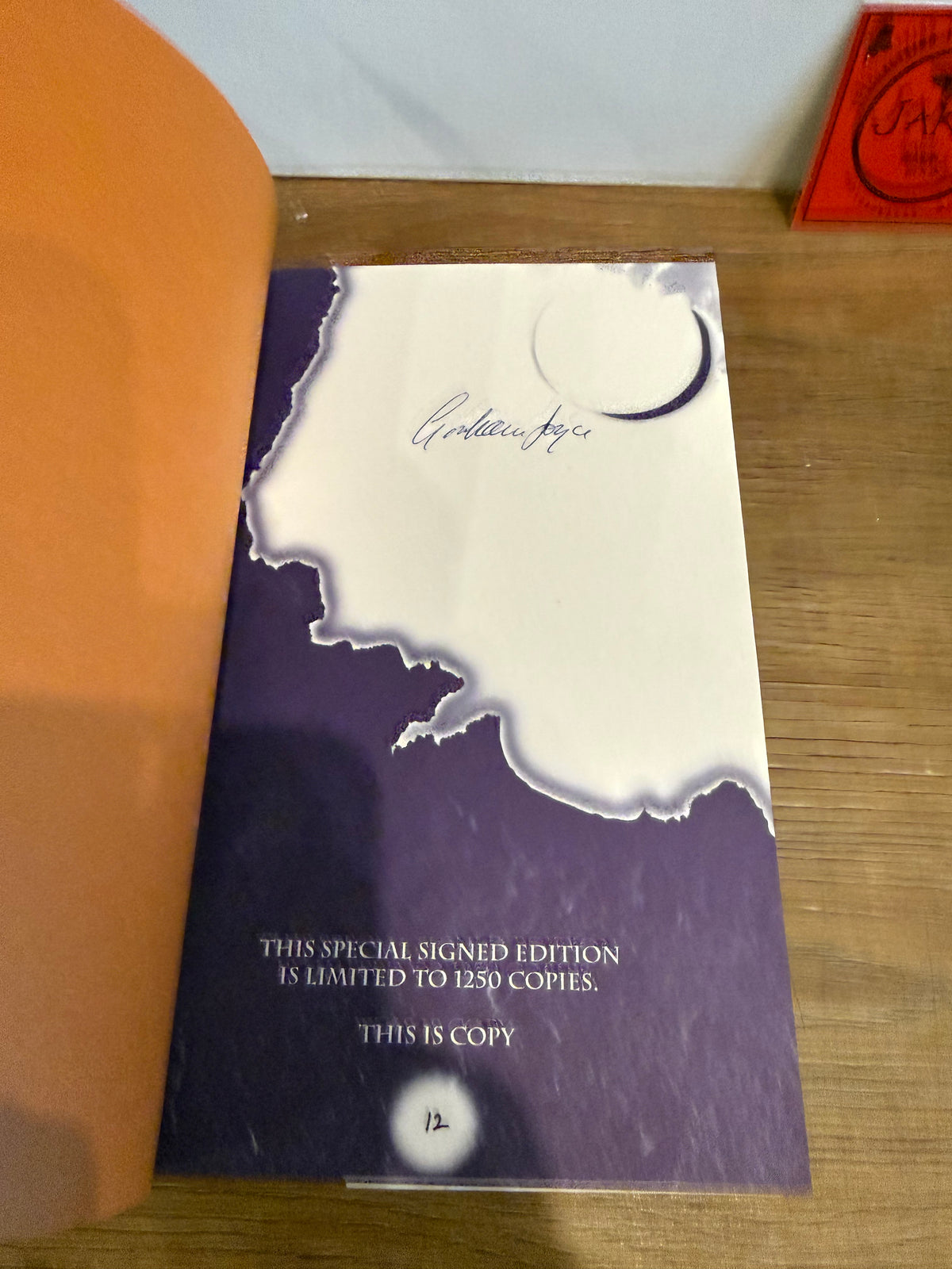 Graham Joyce, Partial Eclipse, Signed Limited #12, Subterranean Press
