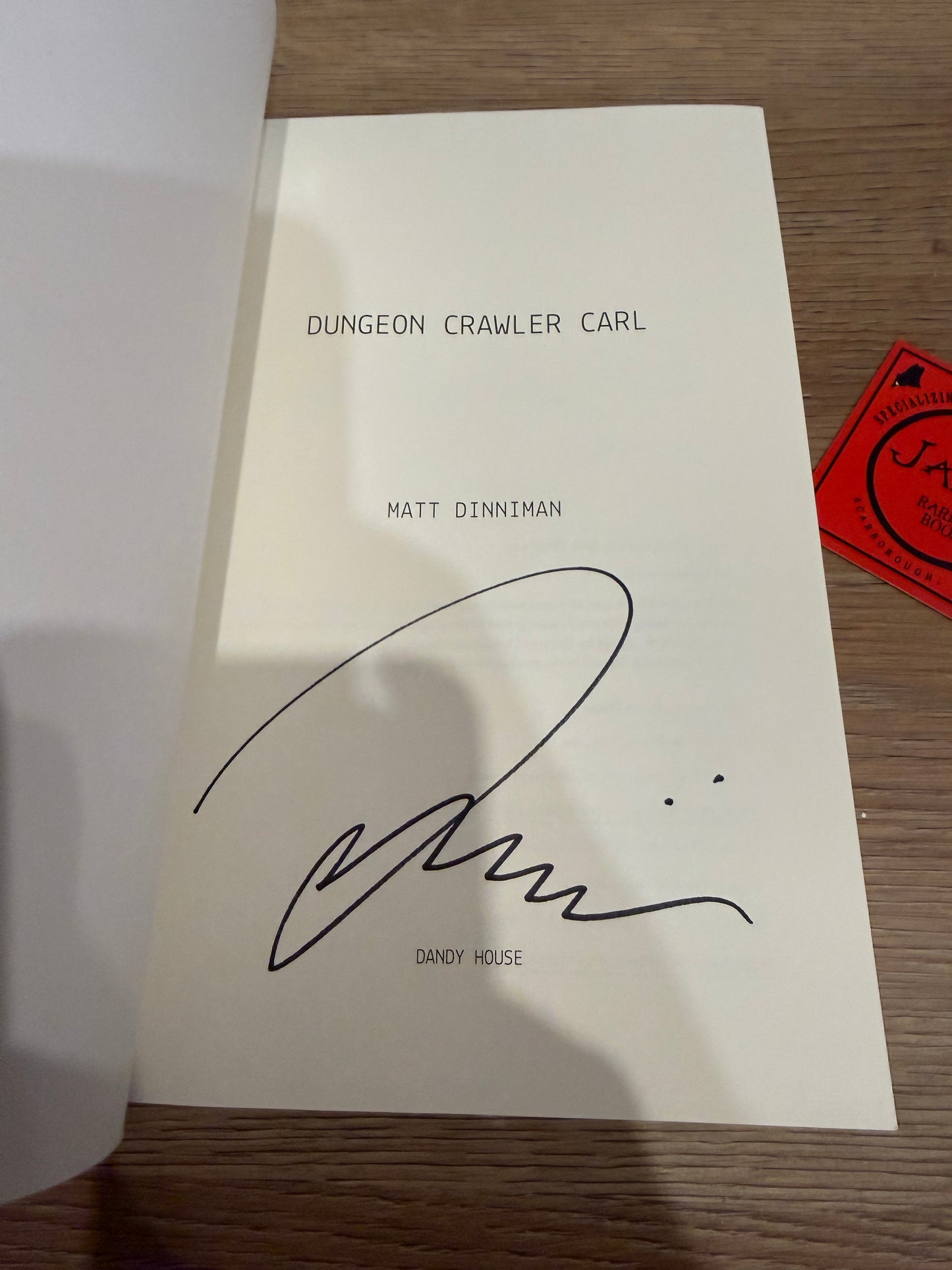 Matt Dinniman, Dungeon Crawler Carl, First Edition, Dandy House