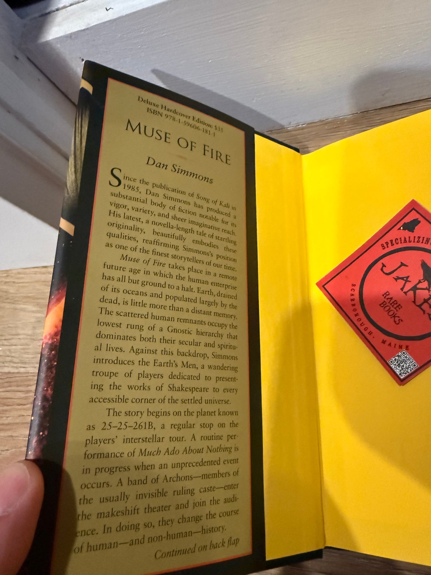 Dan Simmons, Muse of Fire, Signed/Limited #12, Subterranean Press
