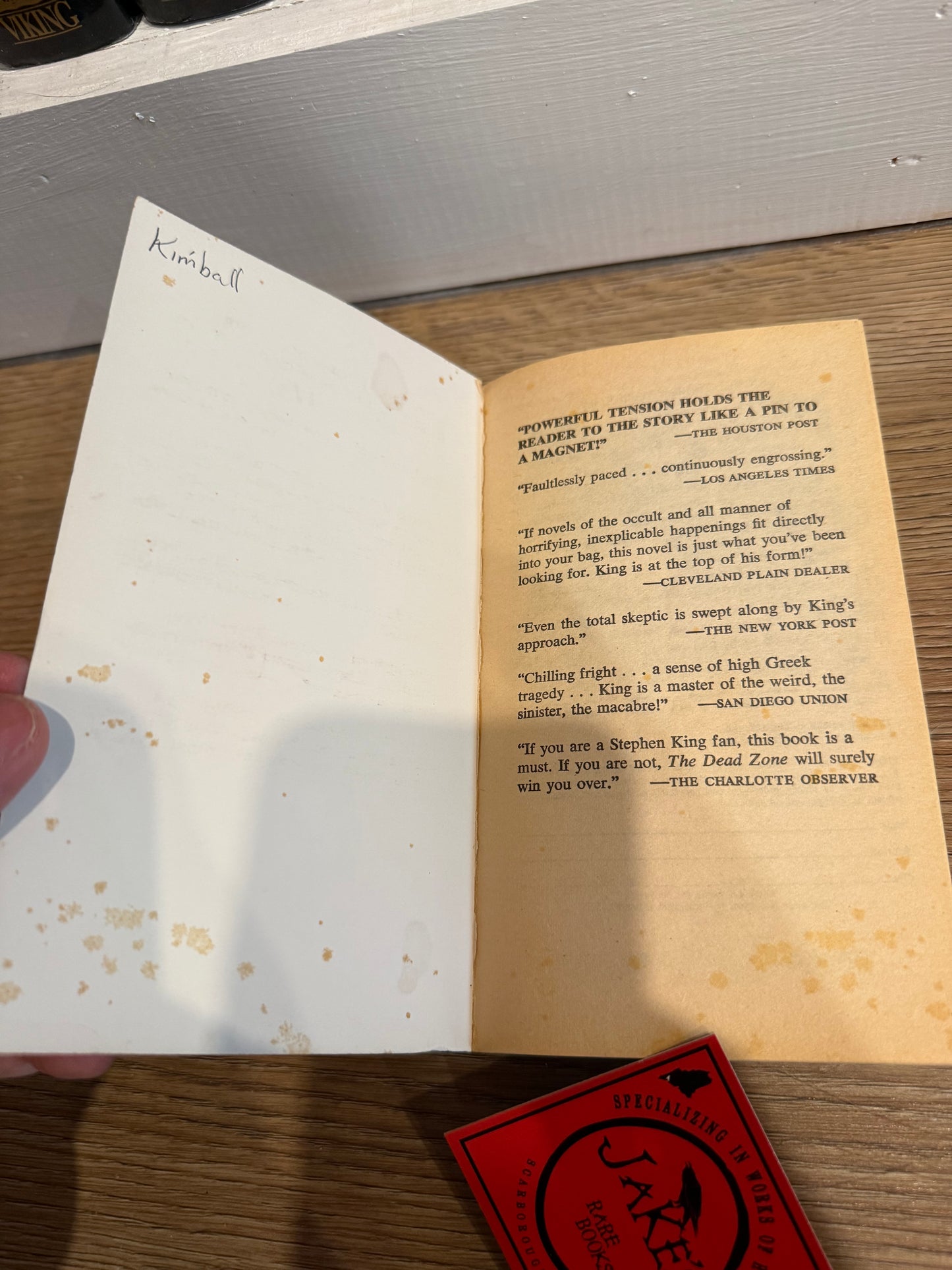 Stephen King, Dead Zone, First Paperback Printing, Signet