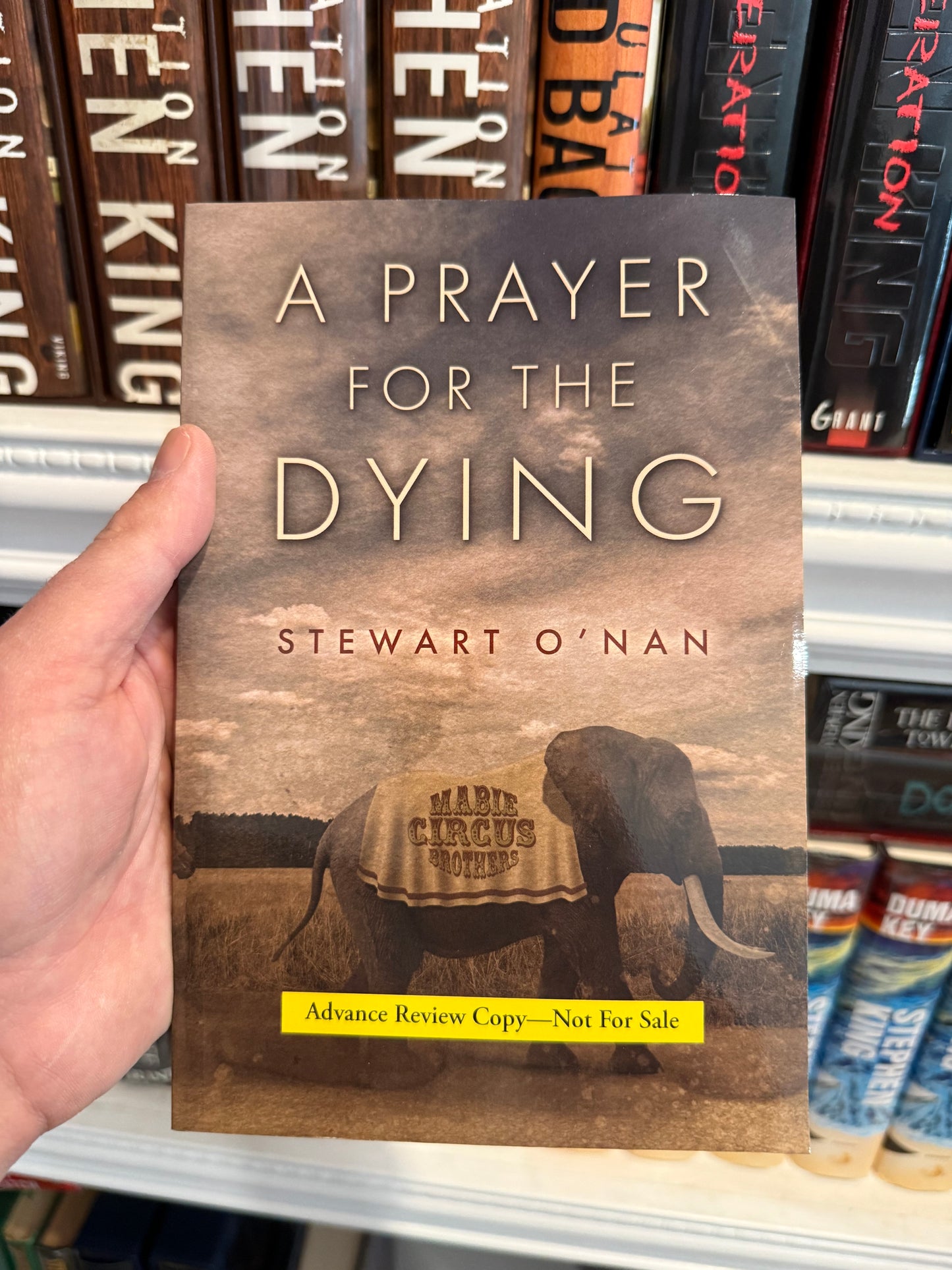 Stuart O’Nan, A Prayer For the Dying, Signed/Limited #214 and Proof, Lividian Publications