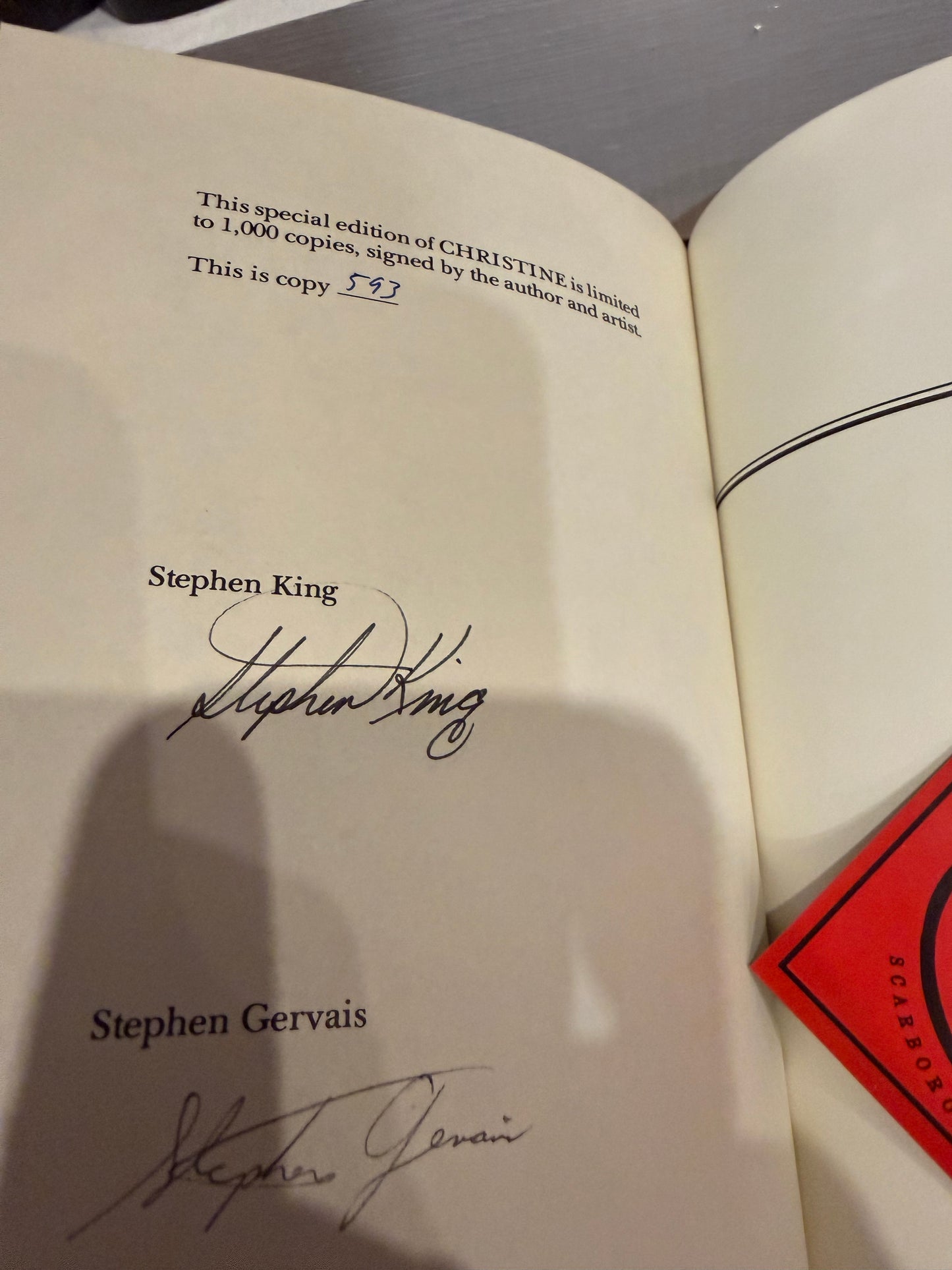 Stephen King, Christine, Signed/Limited #593, Grant Publishing