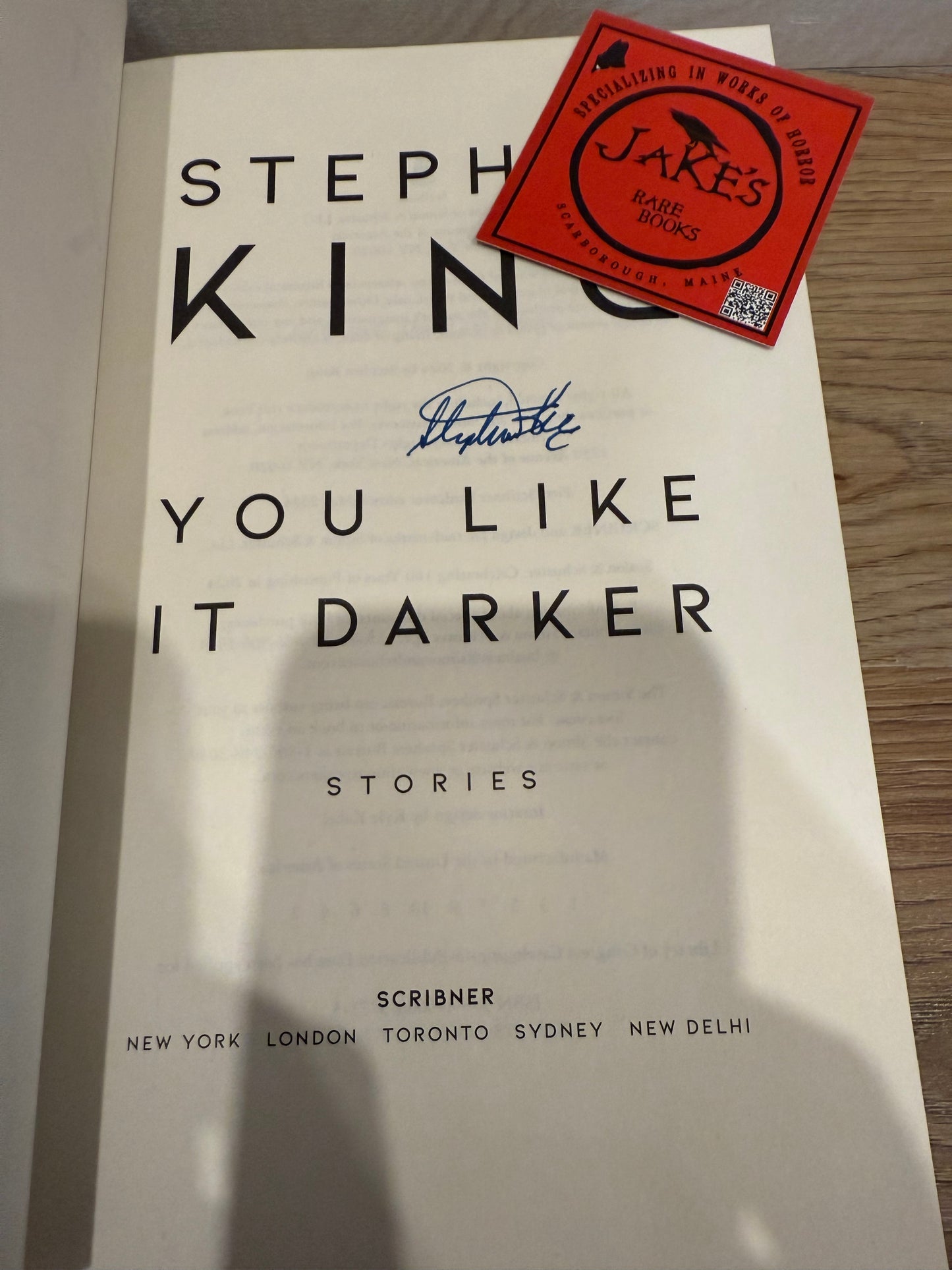 Stephen King, You Like it Darker, Signed/Limited #61 (Binc)