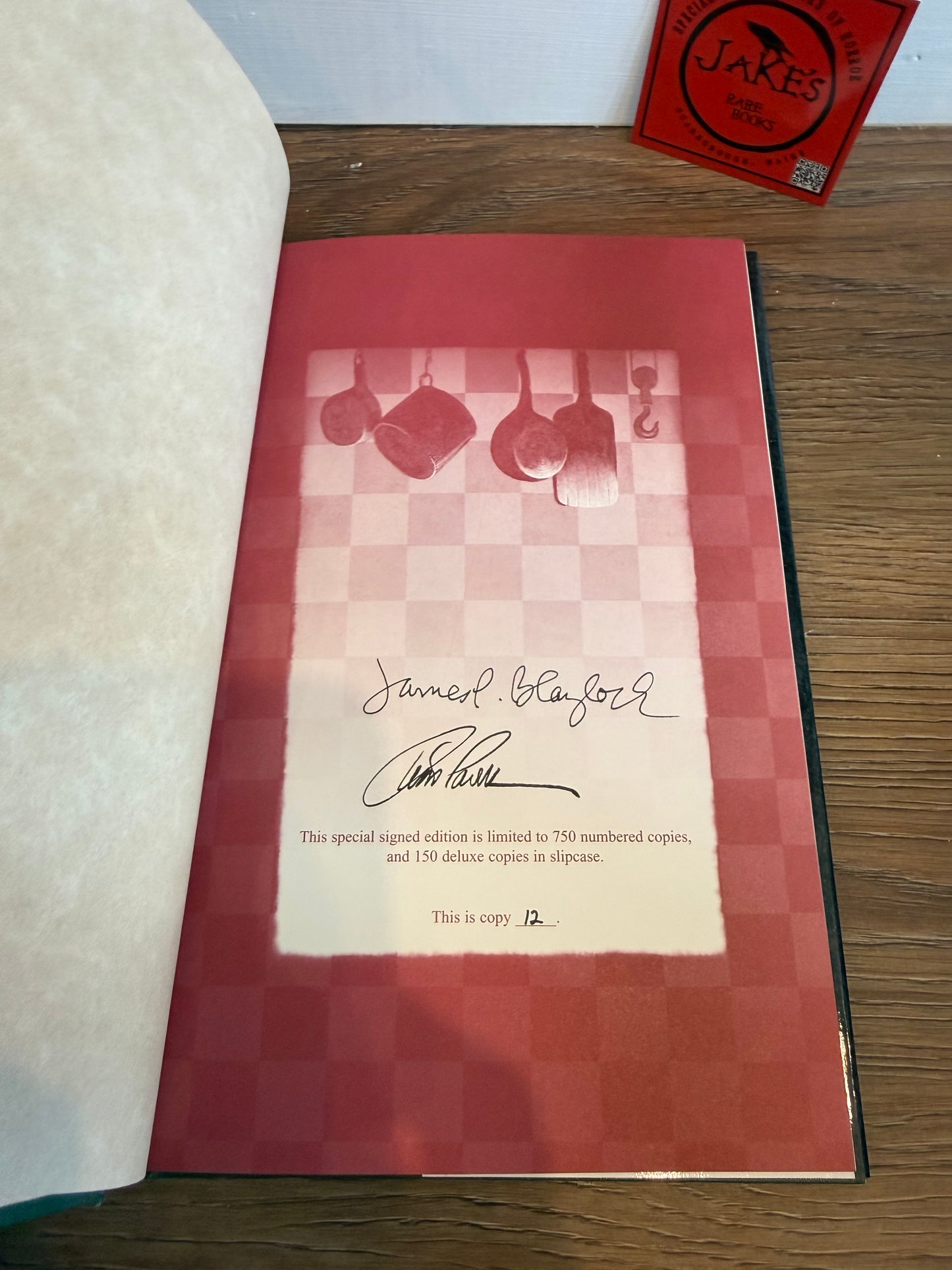 James Blaylock/Tim Gordon, The William Ashbliss Memorial Cookbook, Signed Limited #12, Subterranean Press