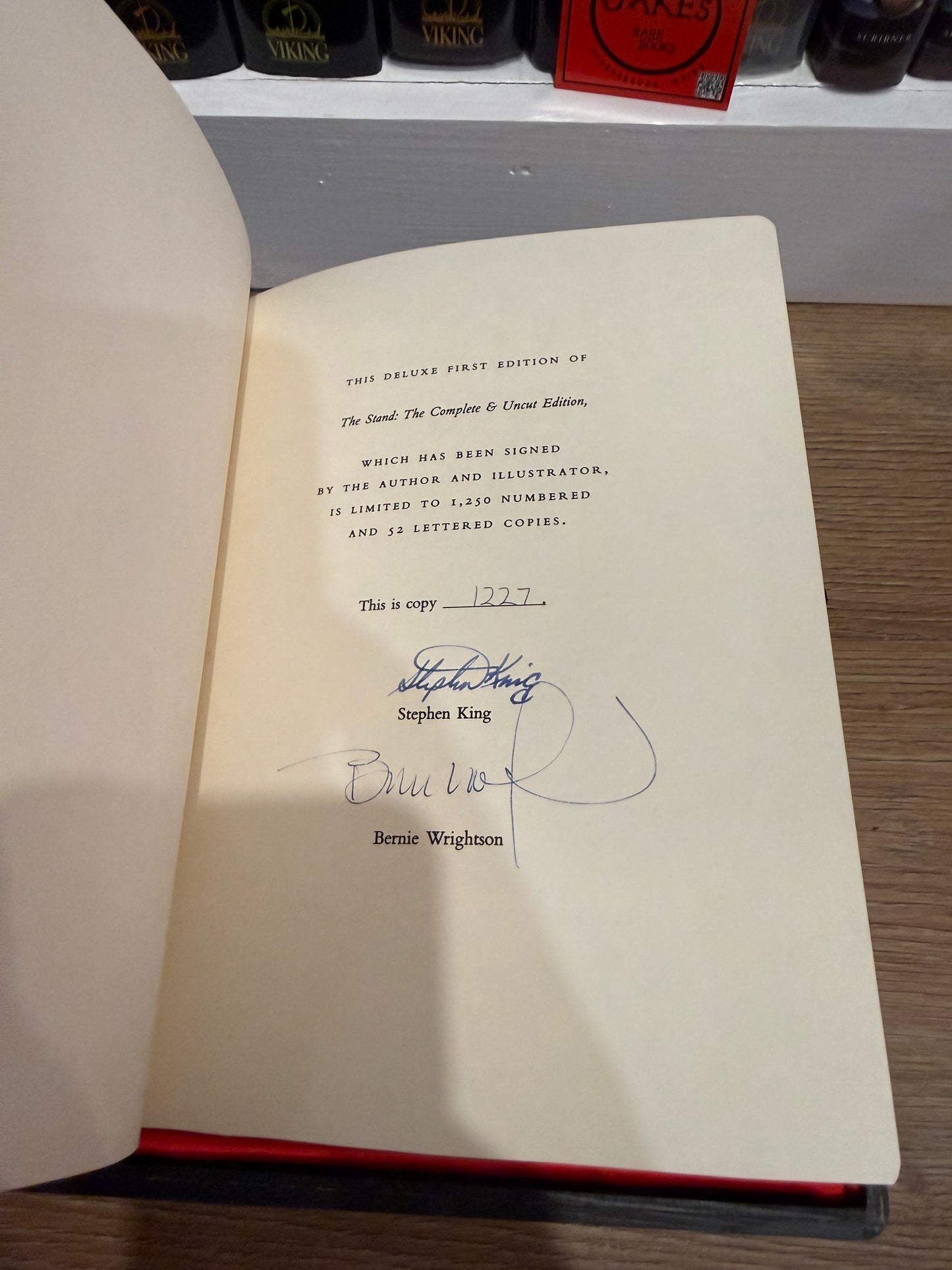 Stephen King, The Stand, Signed Limited “Coffin” #1227, Doubleday Publishing