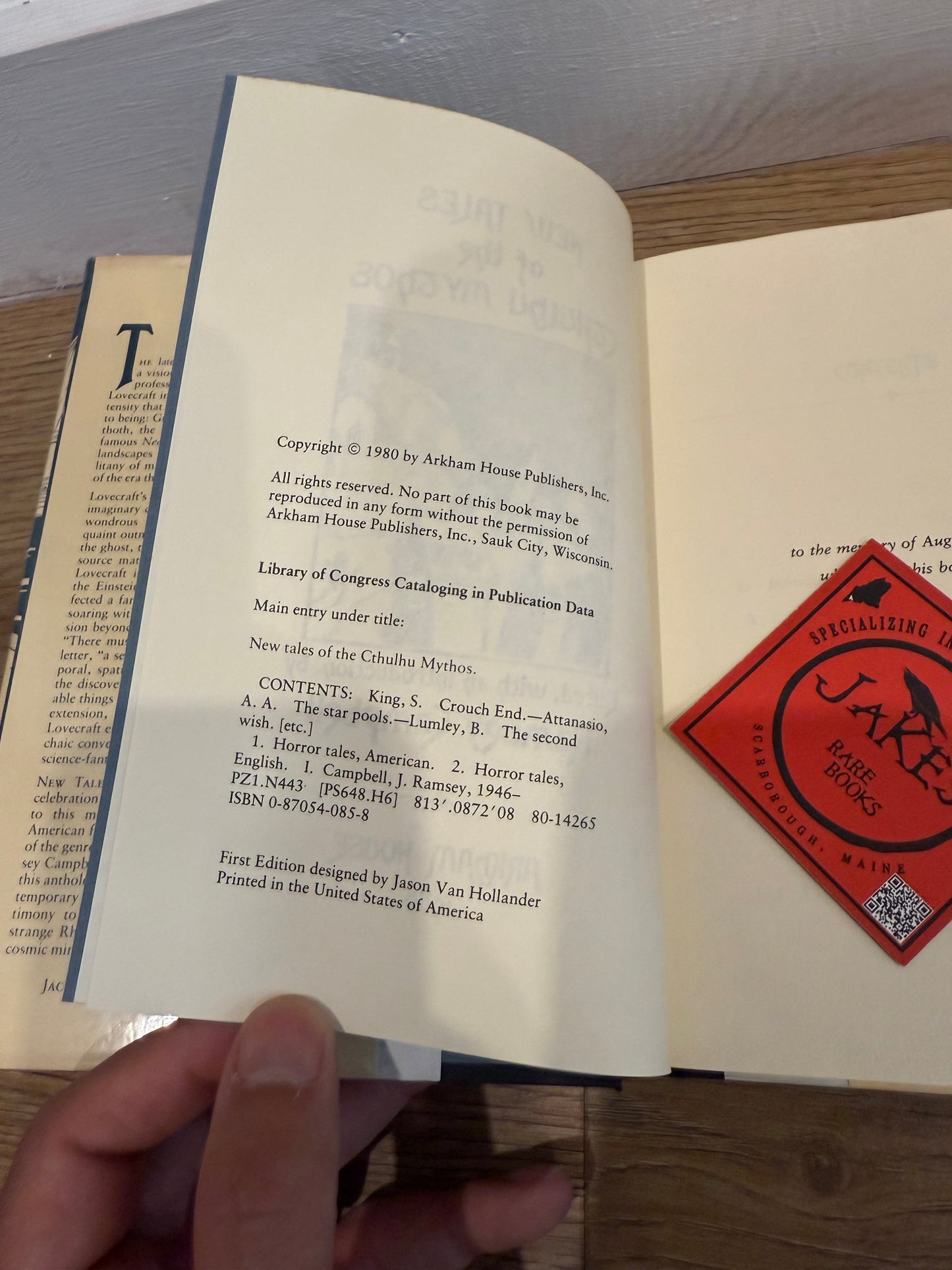 Ramsey Campbell, New Tales of the Cthulhu Mythos, Arkham House