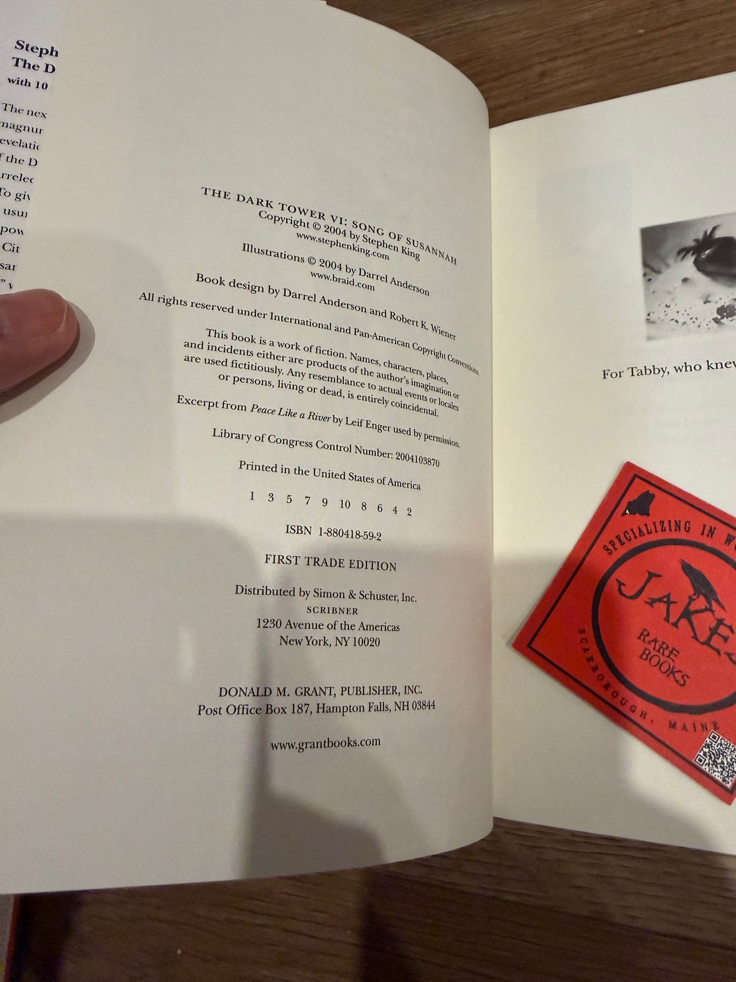 Stephen King, Dark Tower Books V-VII, First Editions, Grant Publishing