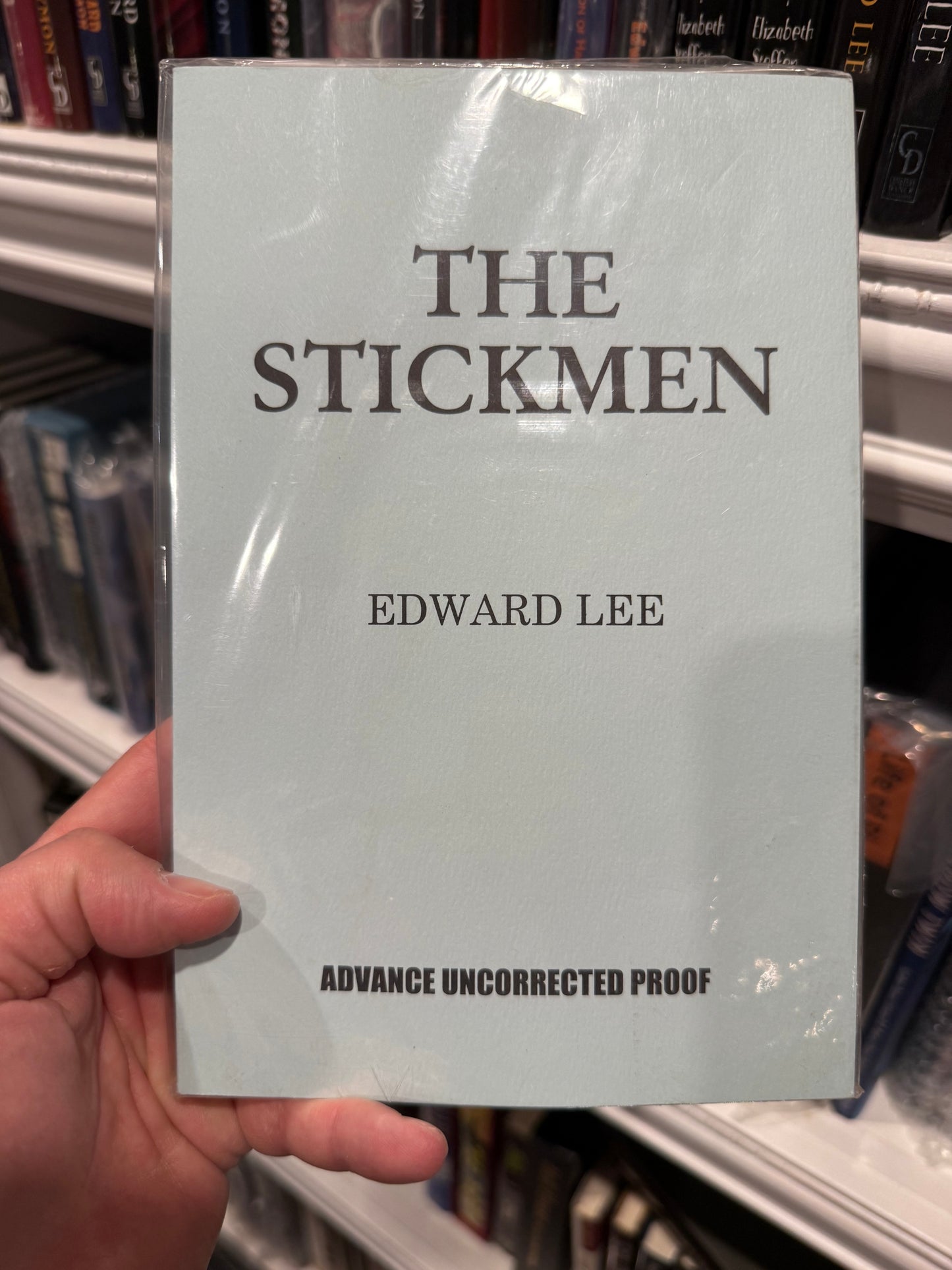Edward Lee, The Stickmen, Signed/Limited and Uncorrected Proof, Cemetery Dance
