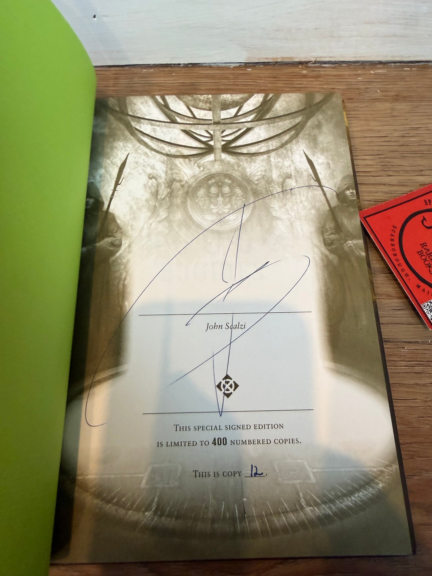 John Scalzi, The God Engines, Signed/Limited #12, Subterranean Press