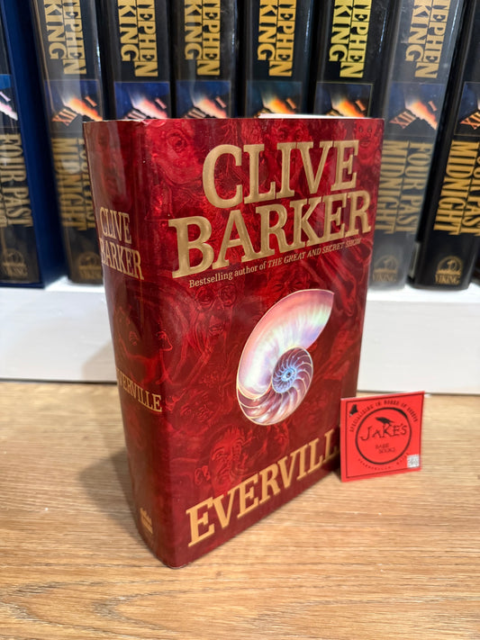 Clive Barker, Everville, First Edition, SIGNED on Halloween, Harper Collins