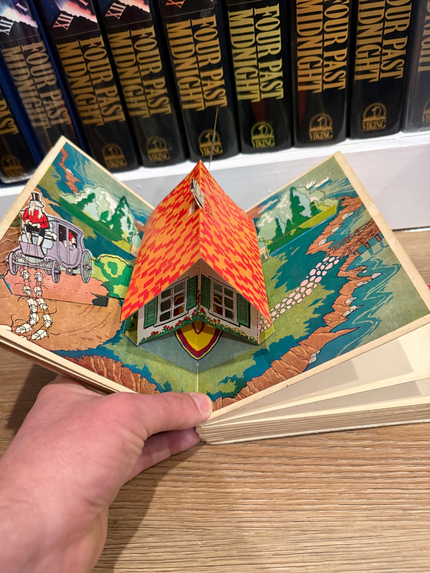 Pinocchio Pop-Up Book, 1932, Blue Ribbon Books