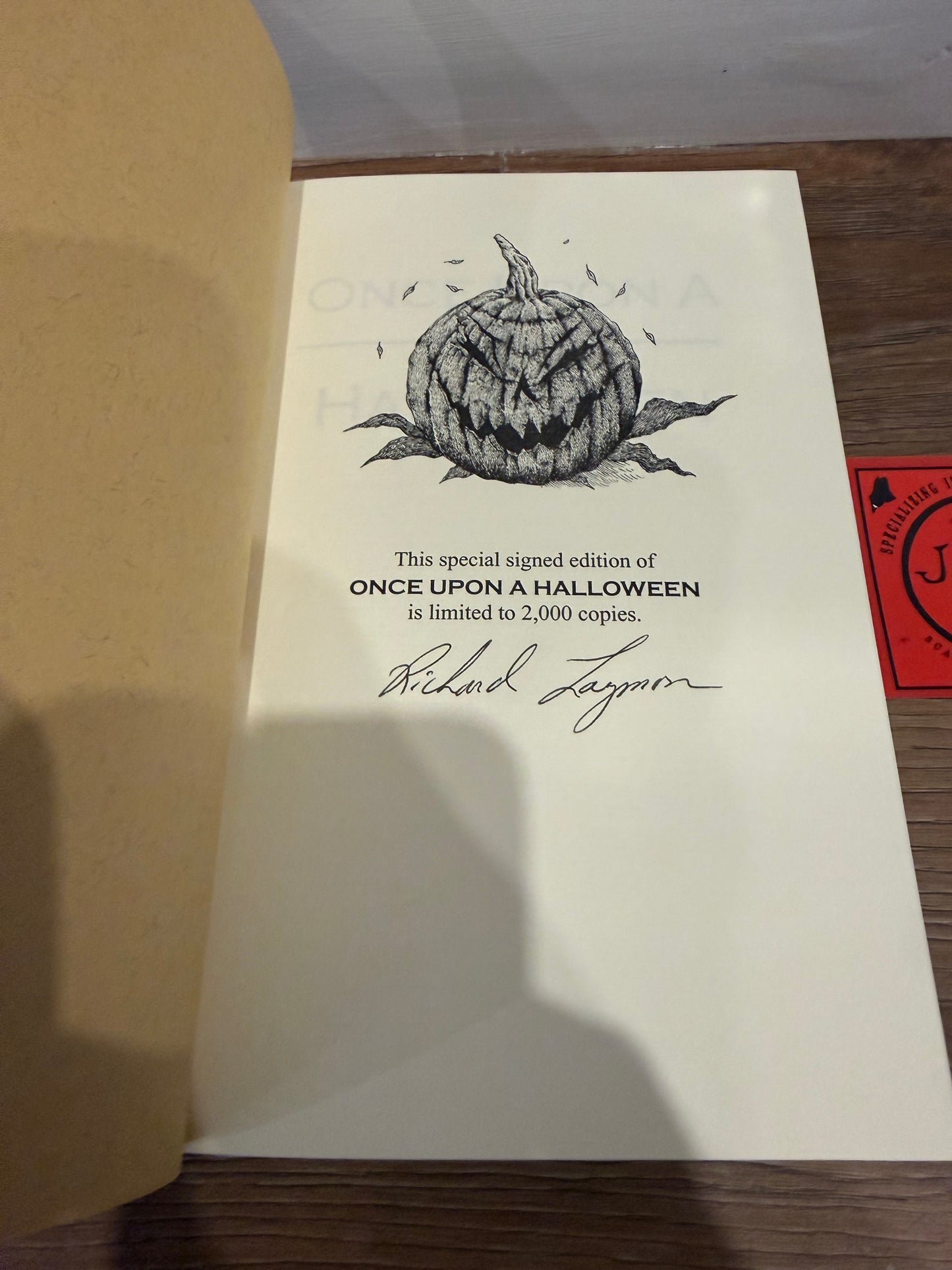Richard Laymon, Once Upon a Halloween, Signed/Limited, Cemetery Dance