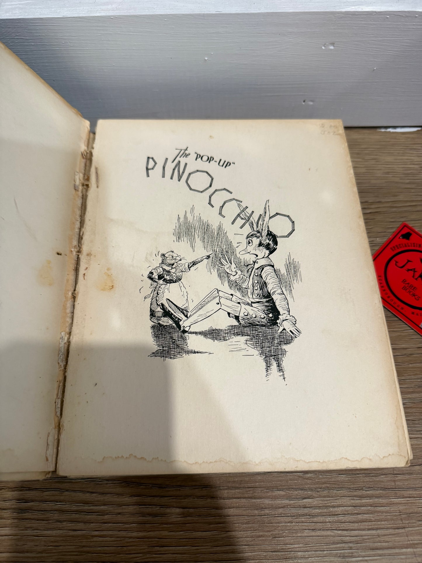 Pinocchio Pop-Up Book, 1932, Blue Ribbon Books
