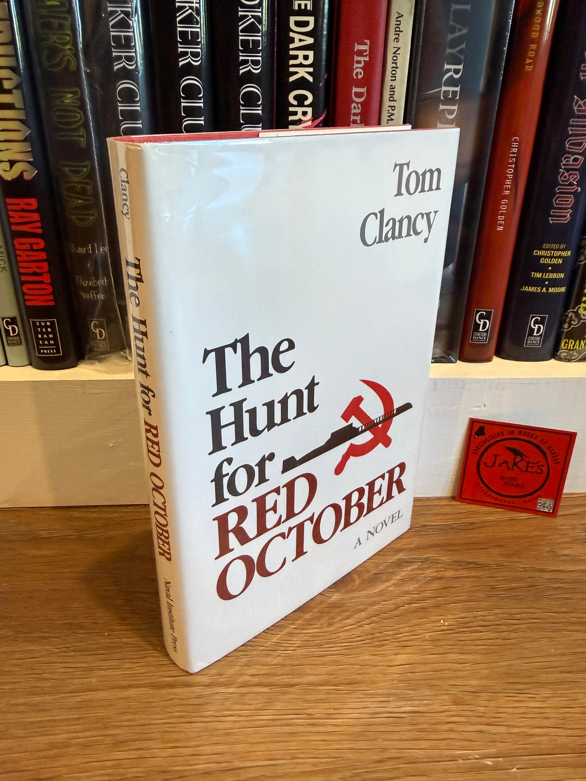 Tom Clancy, The Hunt For Red October, Signed First Edition, Third Printing, Naval Institute Press