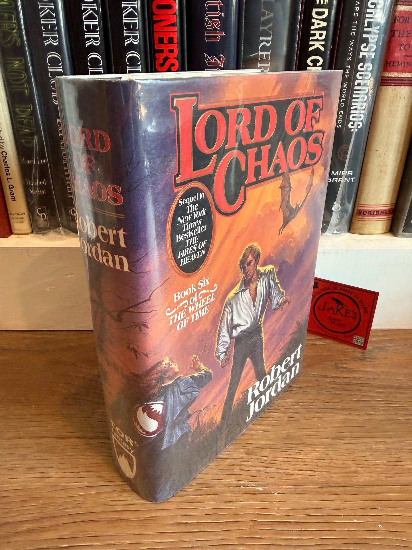 Robert Jordan, Lord of Chaos, Signed First Edition, Tor Publishing