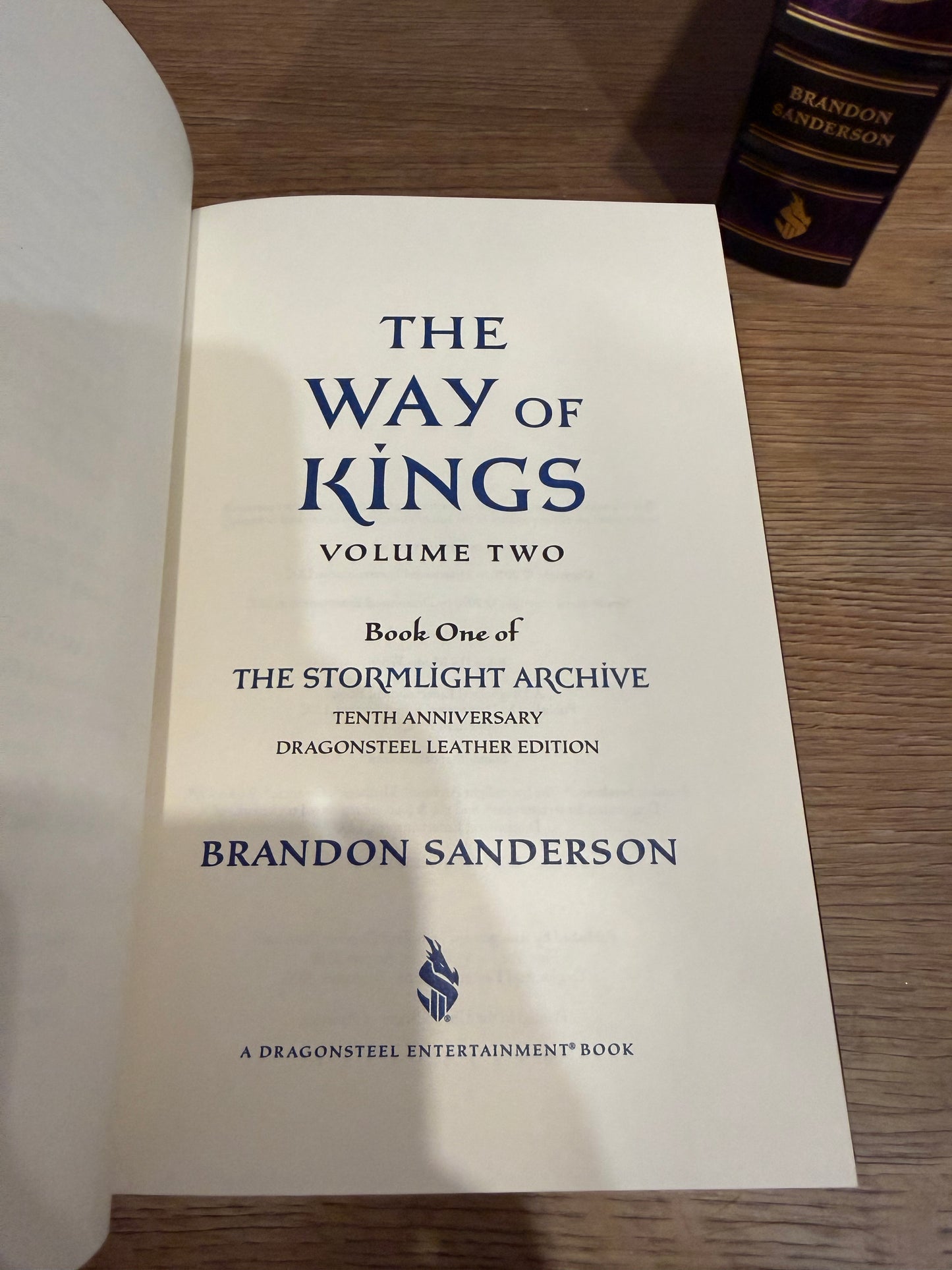 Brandon Sanderson, The Way of Kings, Signed Limited Edition, Dragonsteel