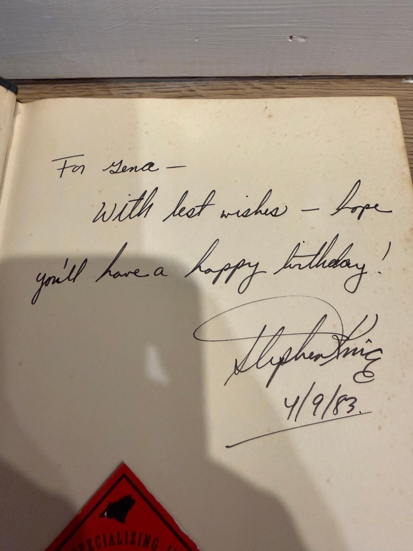 Stephen King, Christine First Edition, Inscribed, Viking