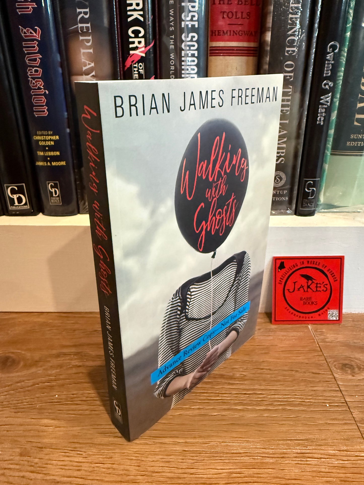 Brian James Freeman, Walking With Ghosts, SIGNED, Advanced Reader’s Copy, Cemetery Dance