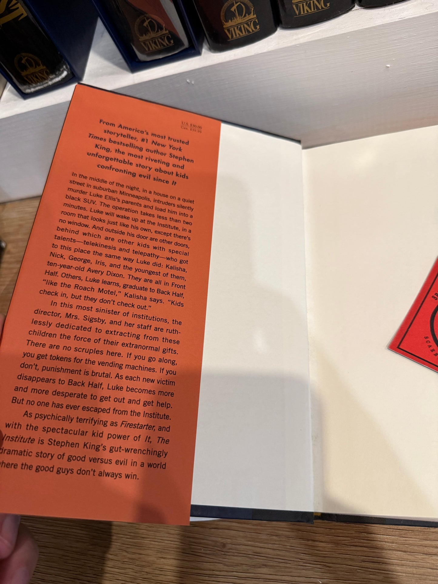 Stephen King, The Institute, First Edition, Scribner