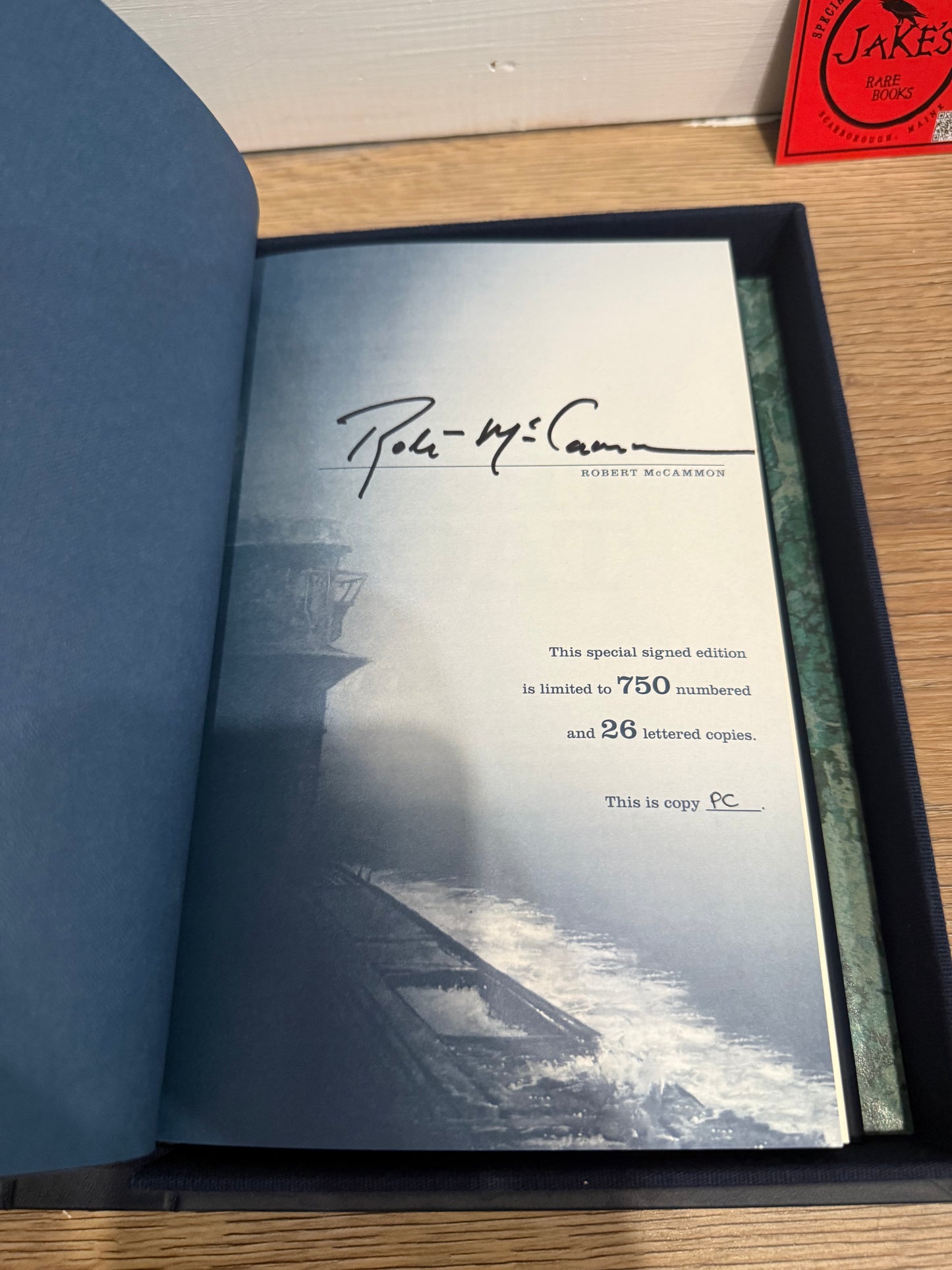 Robert McCammon, The Night Boat, Lettered Publisher’s Copy, Subterranean Press