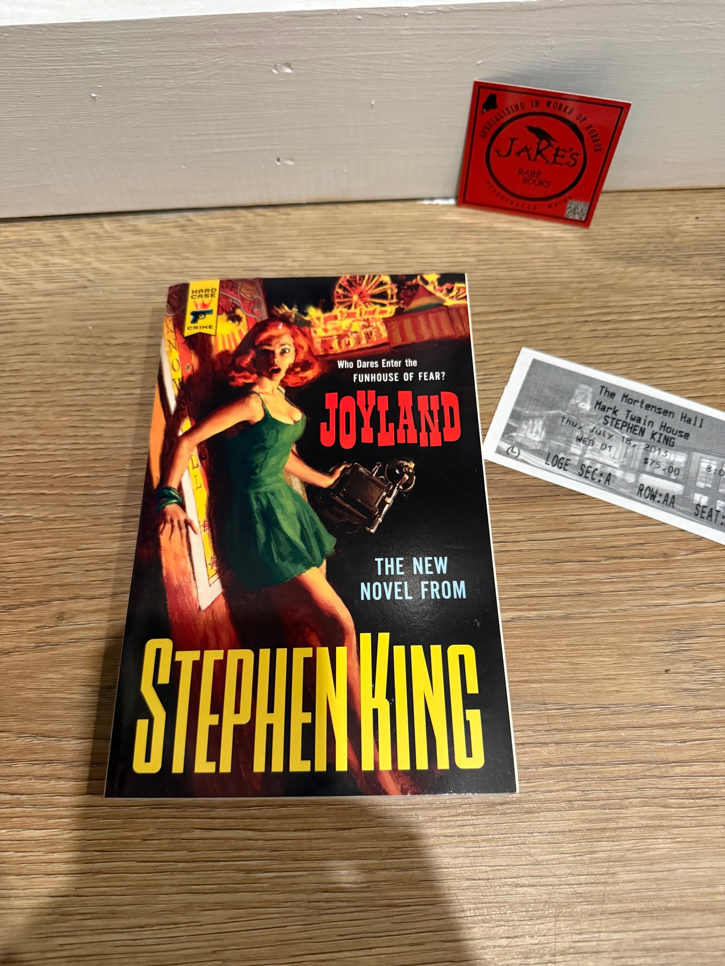 Stephen King, Joyland, SIGNED First Paperback Printing, Hard Case Crime