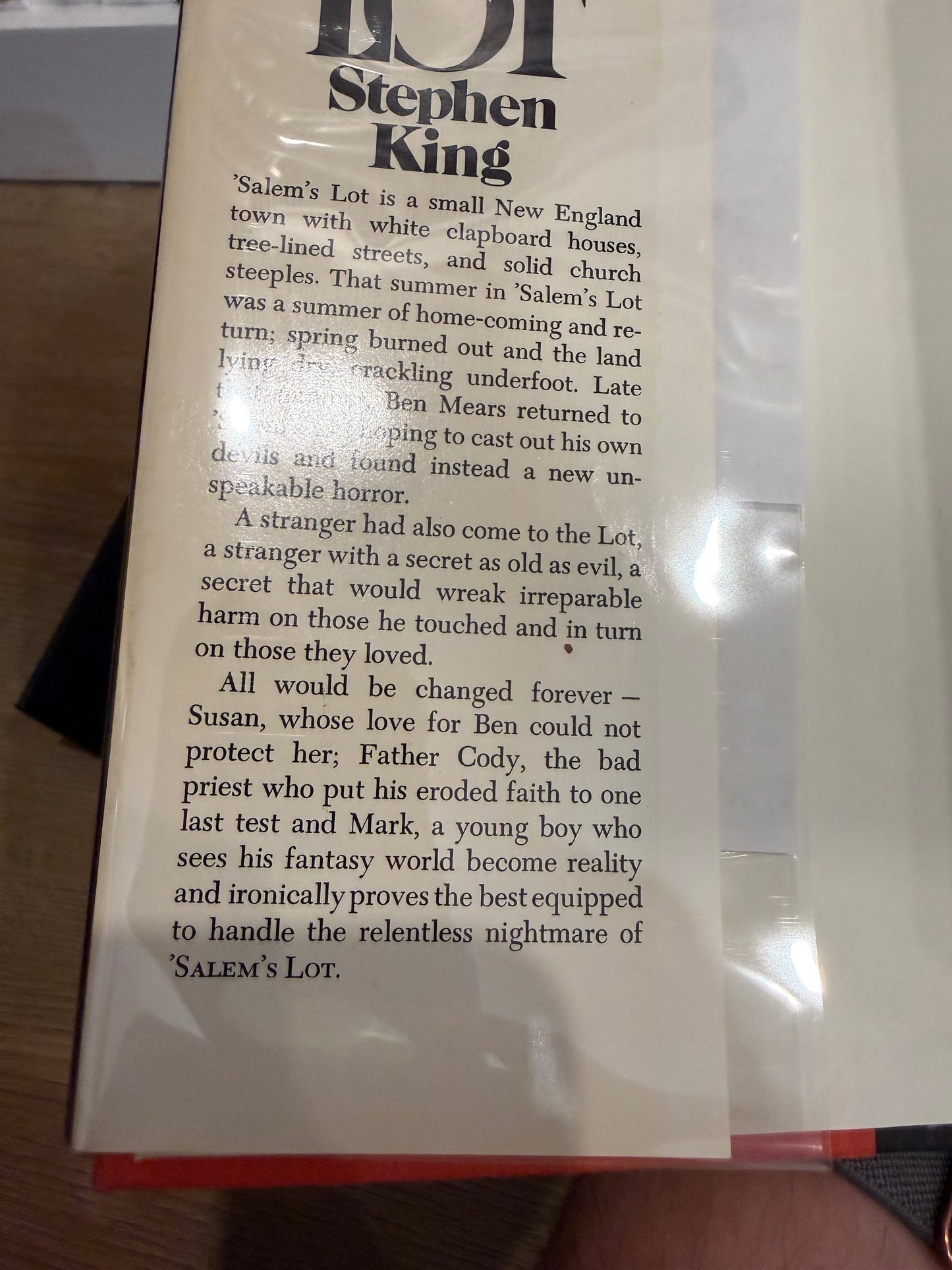 Stephen King, Salem’s Lot, First Edition, Doubleday Publishing