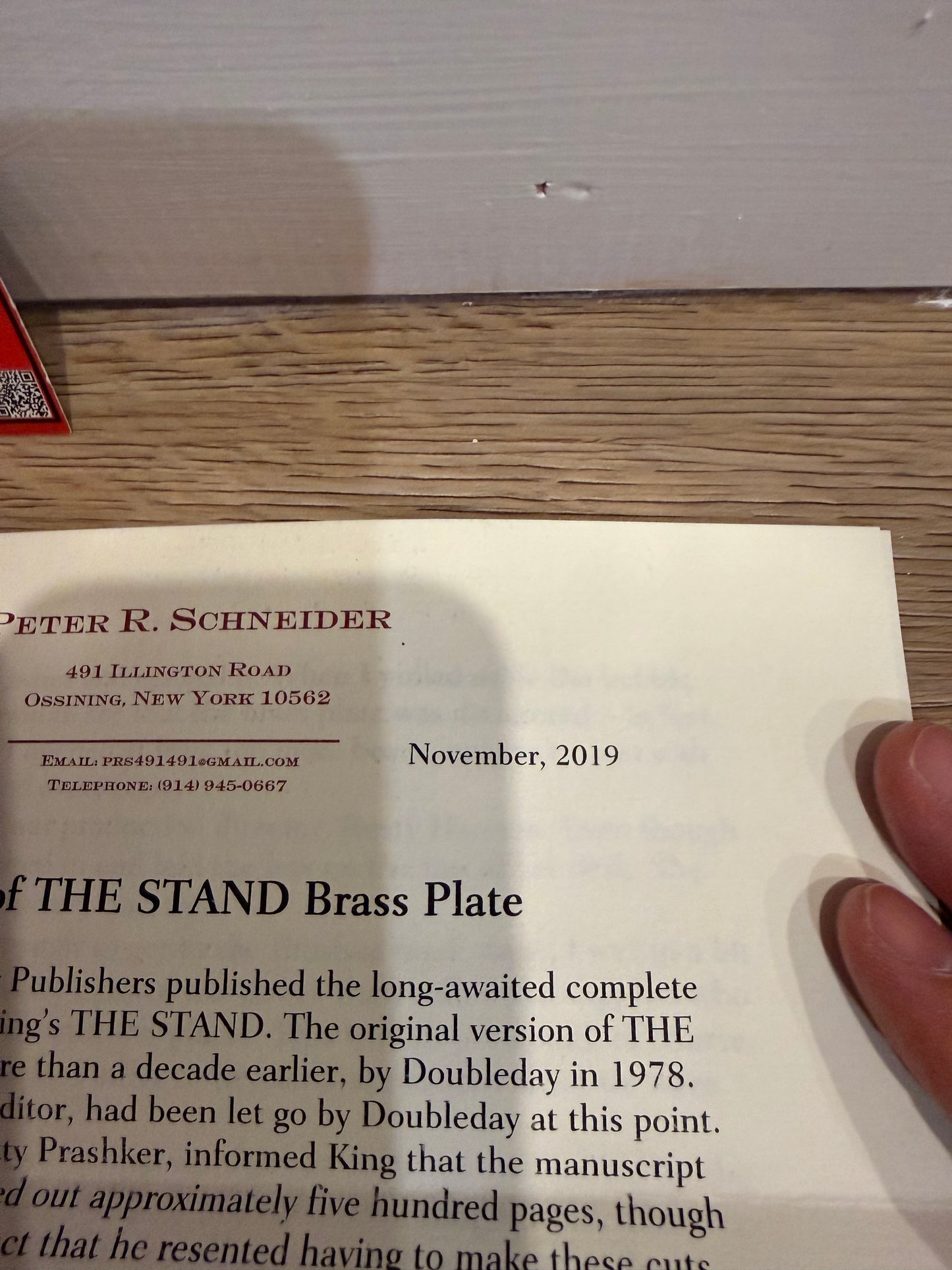 Stephen King, The Stand, Signed/Limited “Coffin” Edition, Doubleday Press