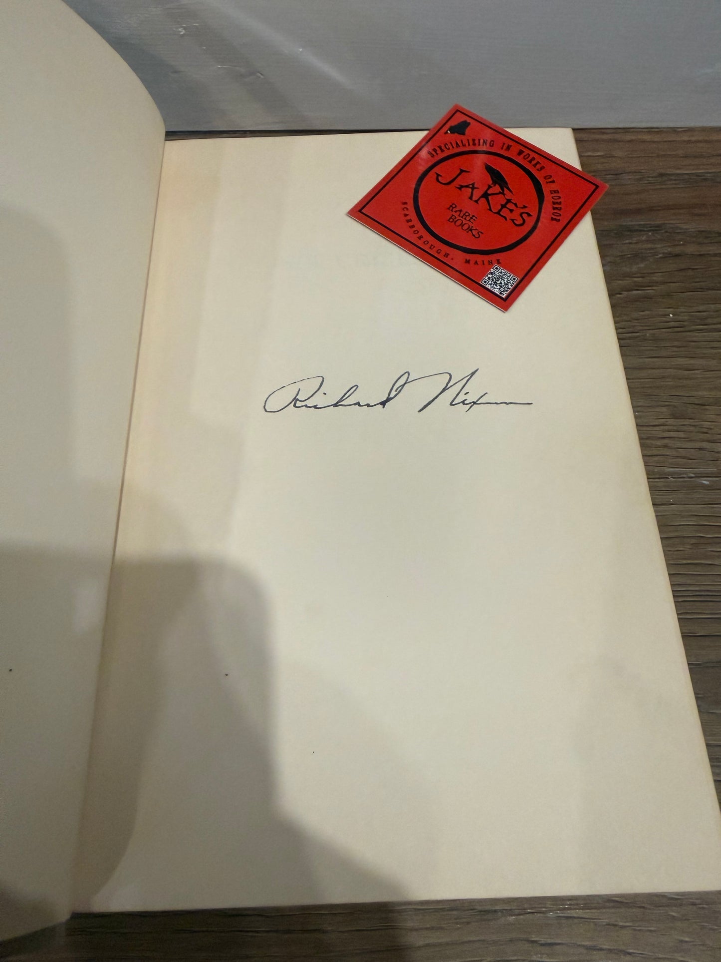 Richard Nixon, Six Crises, Signed First Edition, Doubleday