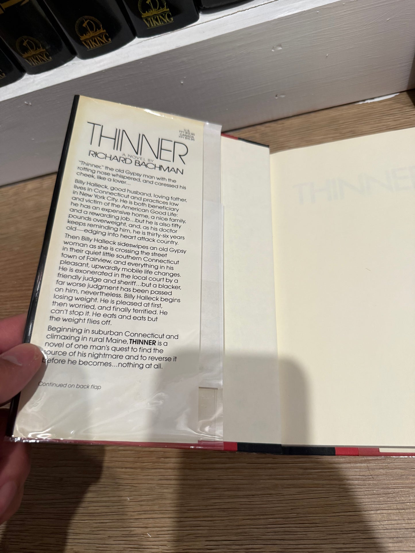 Stephen King, Thinner, First Edition, NAL Books