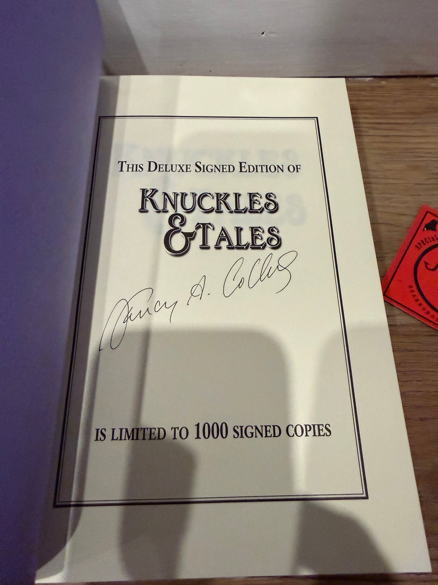 Nancy Collins, Knuckles and Tales, Signed/Limited, Cemetery Dance