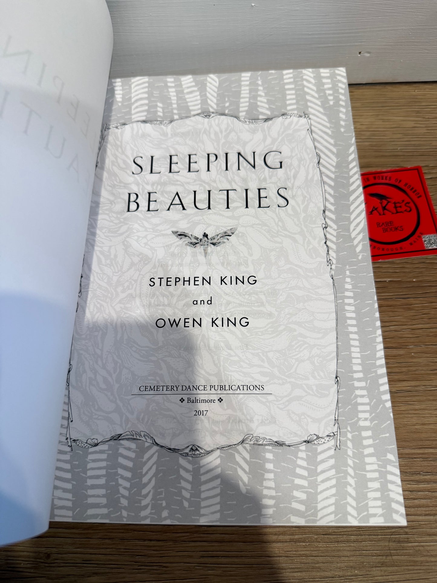 Stephen King, Sleeping Beauties, Advance Uncorrected Proof, Cemetery Dance