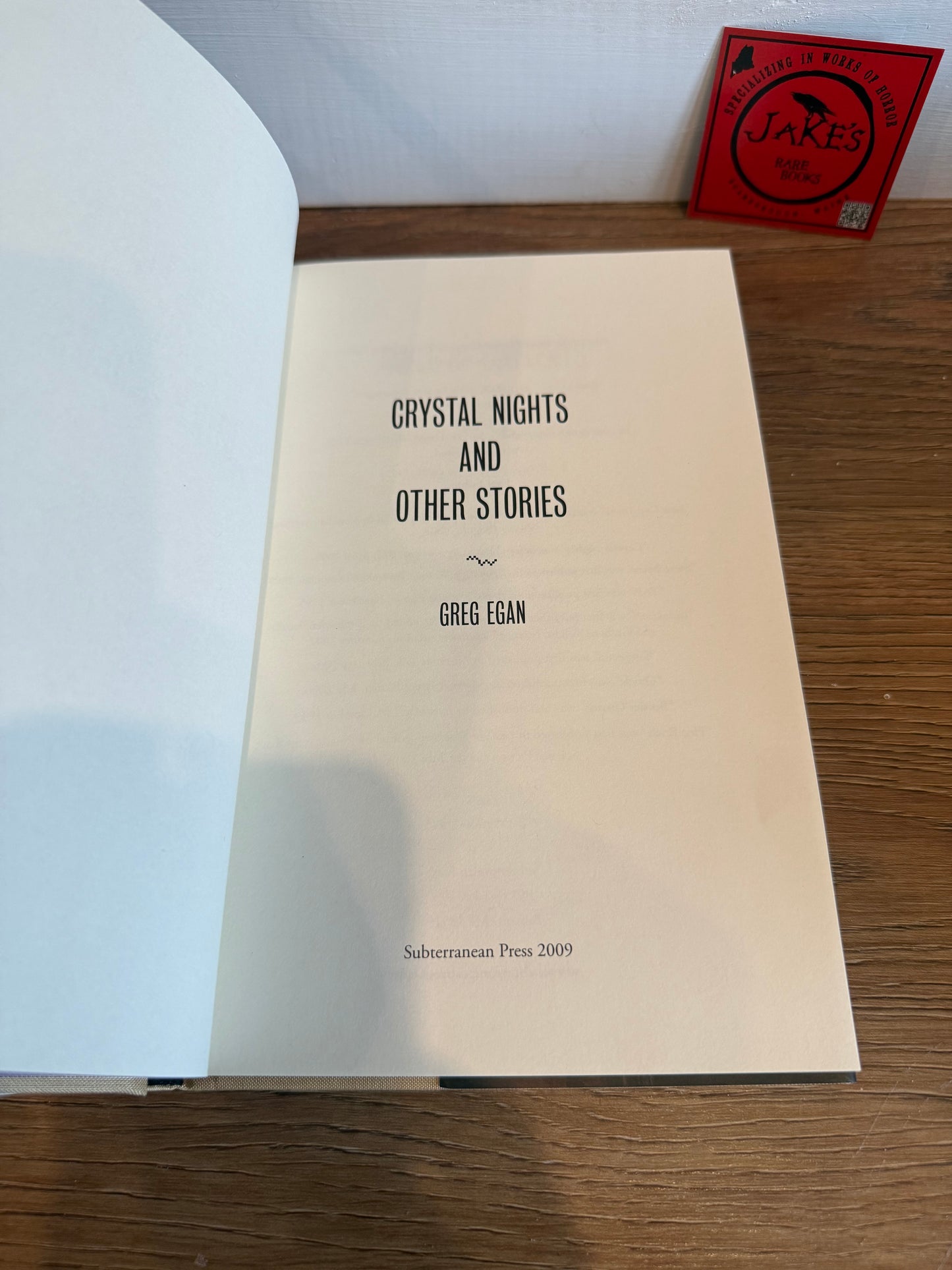 Greg Egan, Crystal Nights and Other Stories, Subterranean Press