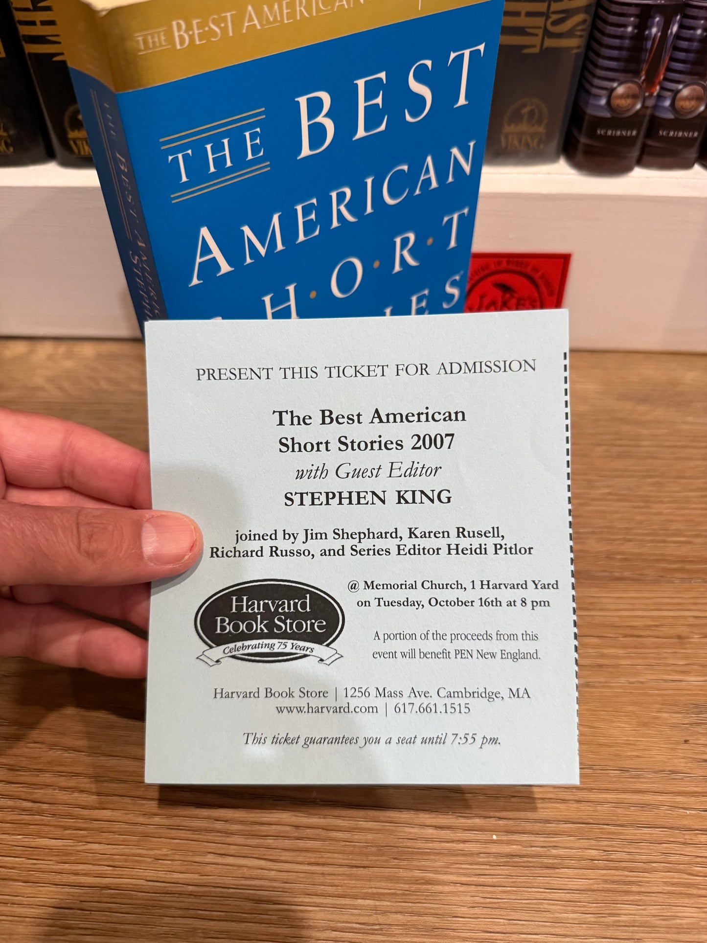 Best American Short Stories, First Edition, Signed by Stephen King, Houghton Mifflin