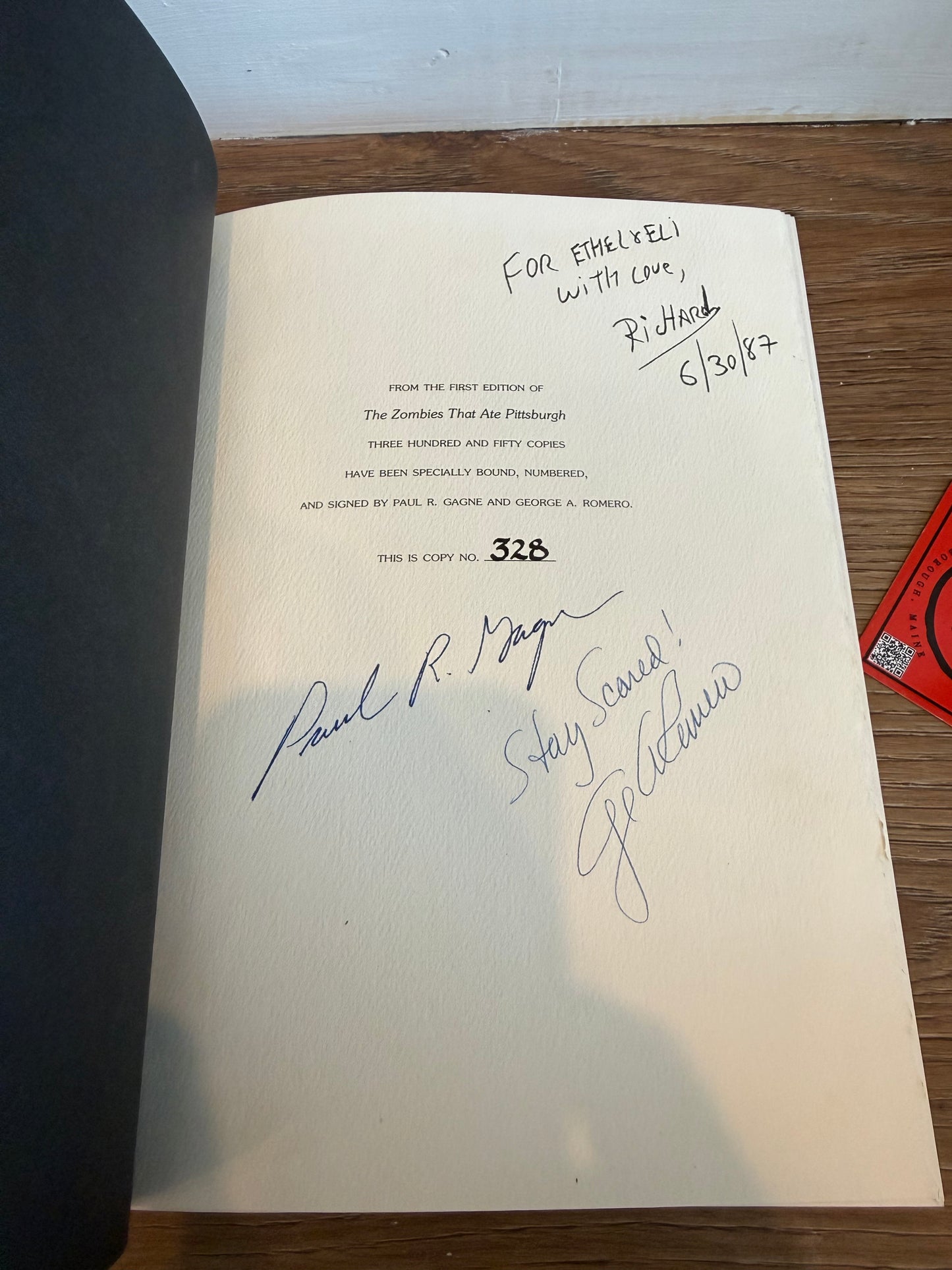 Paul Gagne, The Zombies Who Ate Pittsburgh, Signed/Limited #328, Dodd Mead