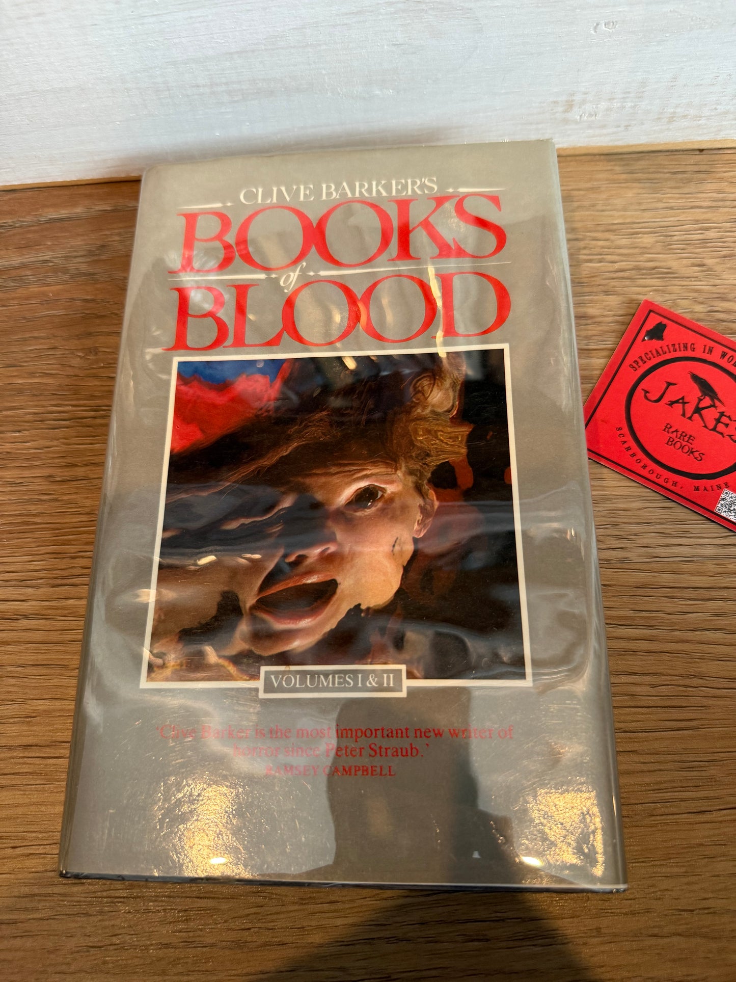 Clive Barker, Books of Blood, Volumes 1-2, UK First Edition INSCRIBED, Sphere Books