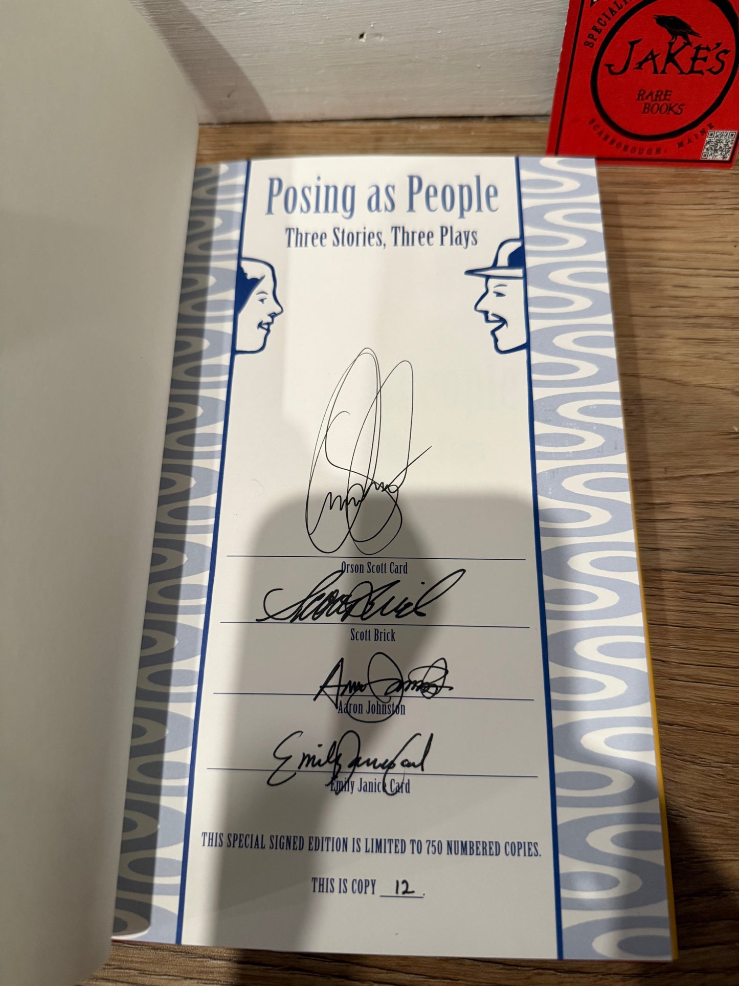Orson Scott Card, Posing As People, Signed/Limited #12, Subterranean Press