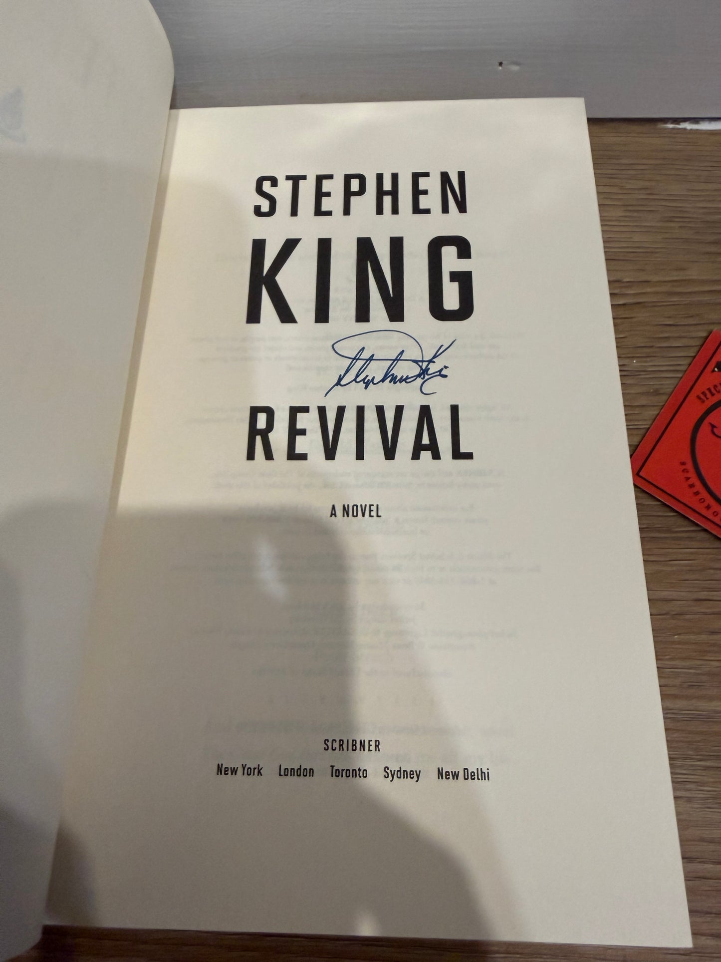Stephen King, Revival, First Printing, SIGNED, Scribner