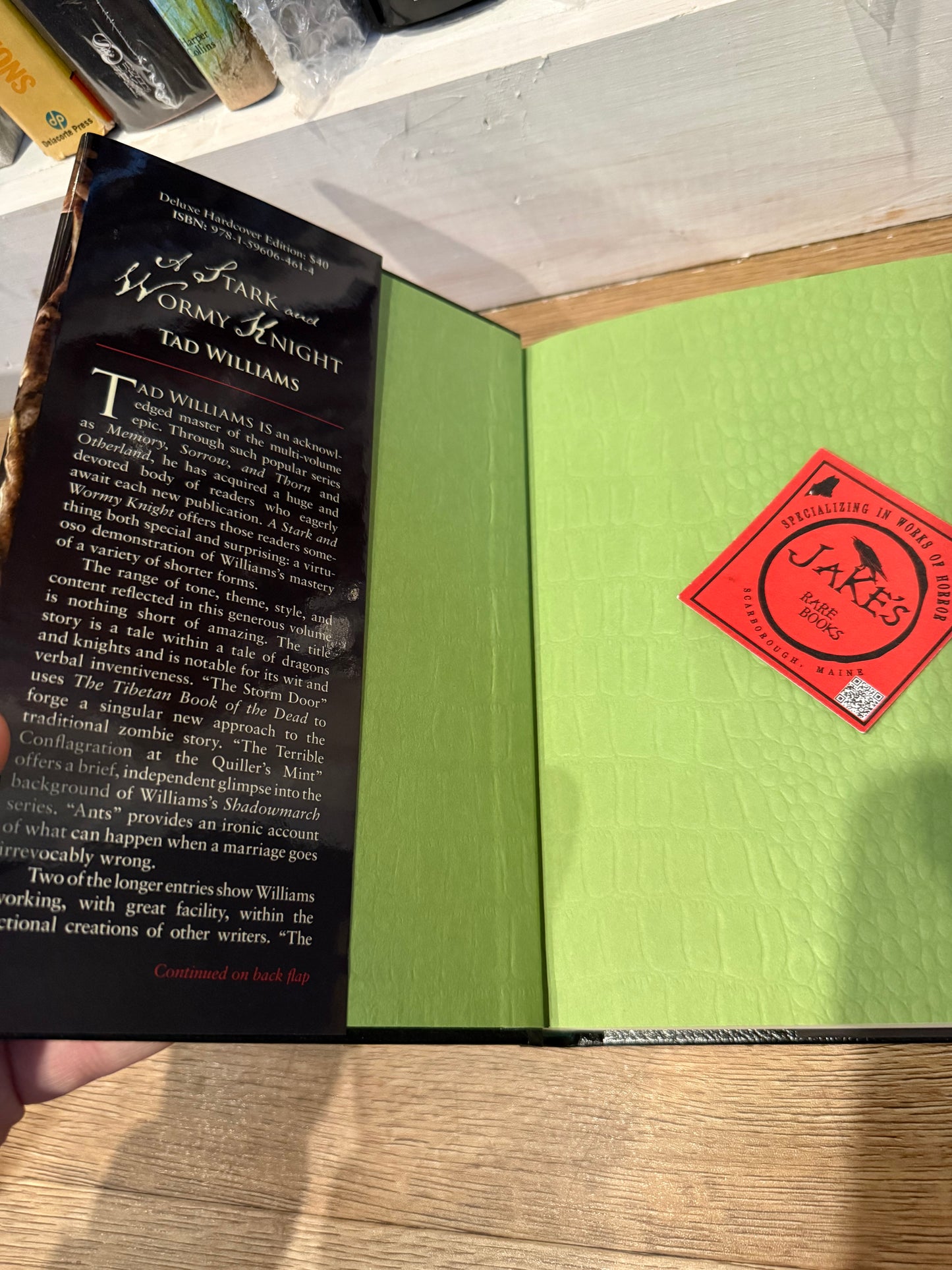 Tad Williams, A Stark and Wormy Night, Signed/Limited #12, Subterranean Press