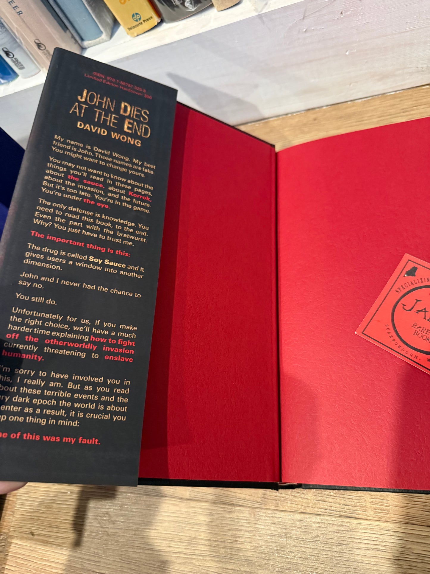 David Wong, John Dies at the End, Signed/Limited #2, Cemetery Dance