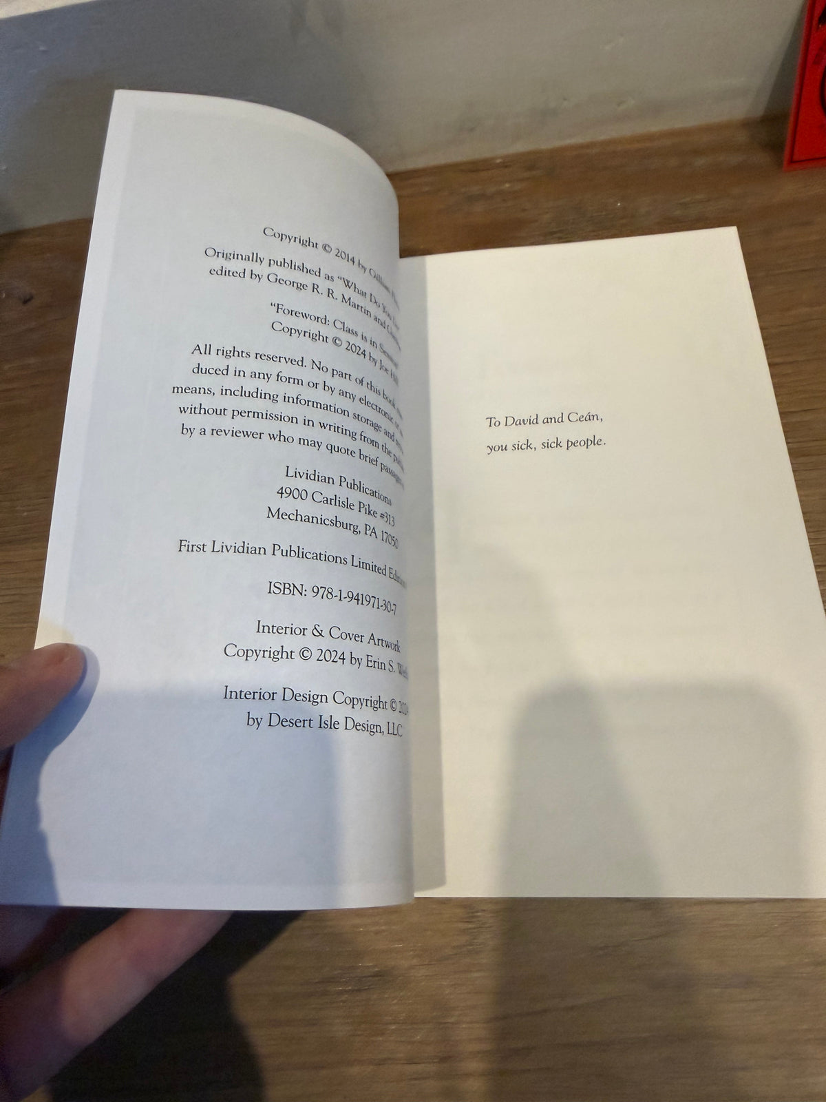 Gillian Flynn, The Grownup, Advance Reader’s Copy, Lividian Publishing