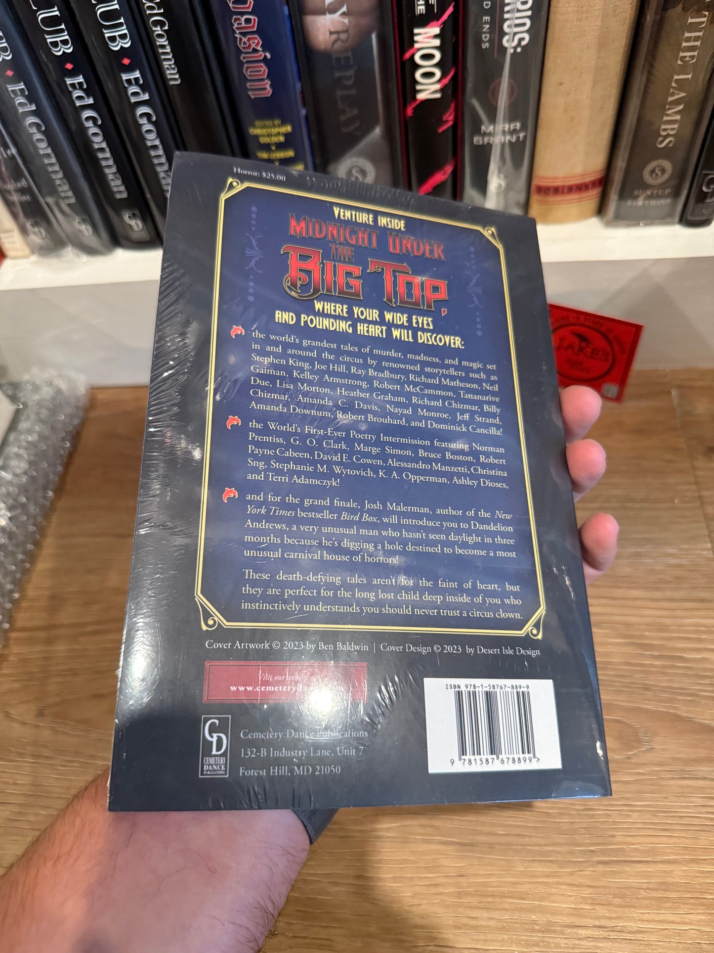 Brian James Freeman, Midnight Under the Big Top, Paperback First Edition, Cemetery Dance