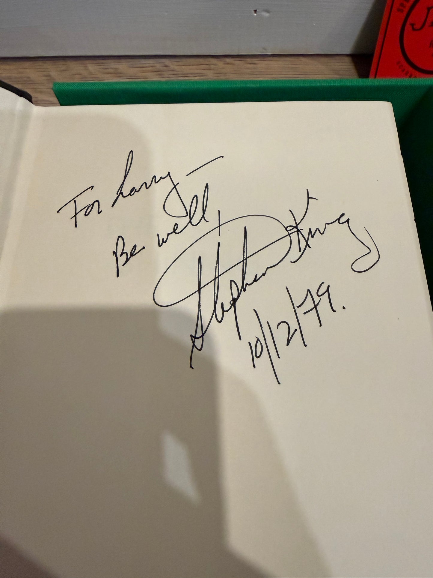Stephen King, The Shining, First Edition INSCRIBED in 1979, Doubleday Publishing