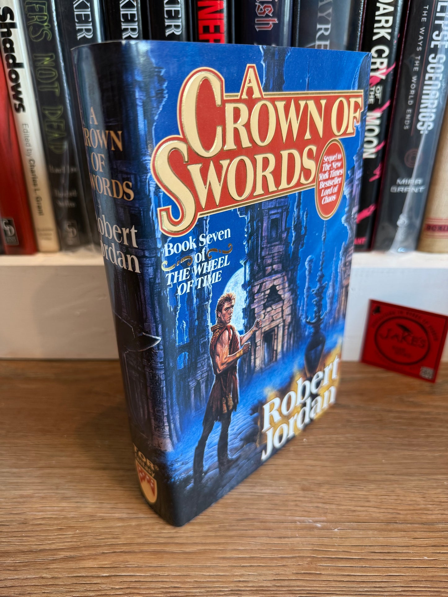 Robert Jordan, A Crown of Swords, Signed First Edition, Tor Publishing