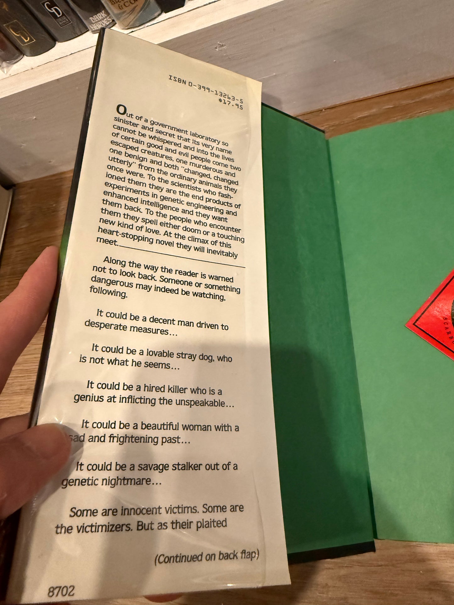 Dean Koontz, Watchers, First Edition, Putnam Press